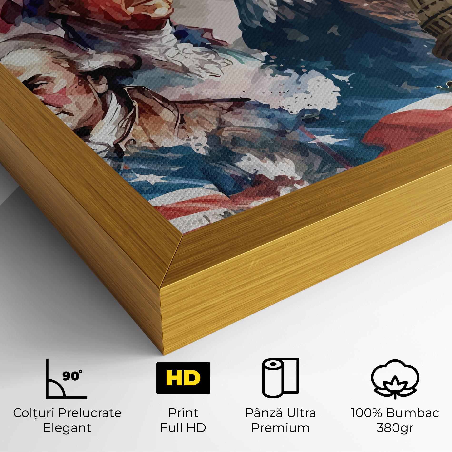 Tablou Canvas American Flag Art mockup 4