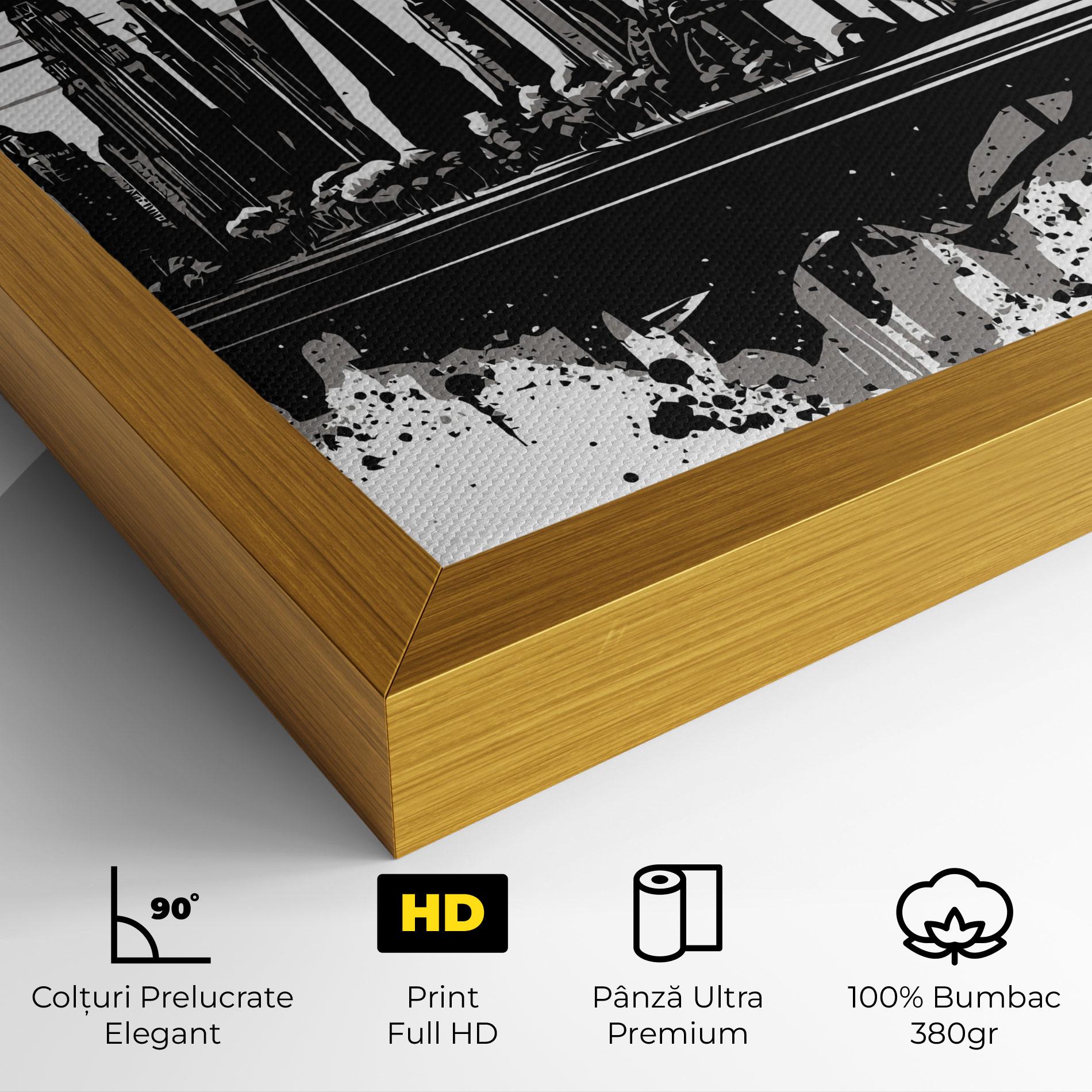 Tablou Canvas Black Ink City mockup 4