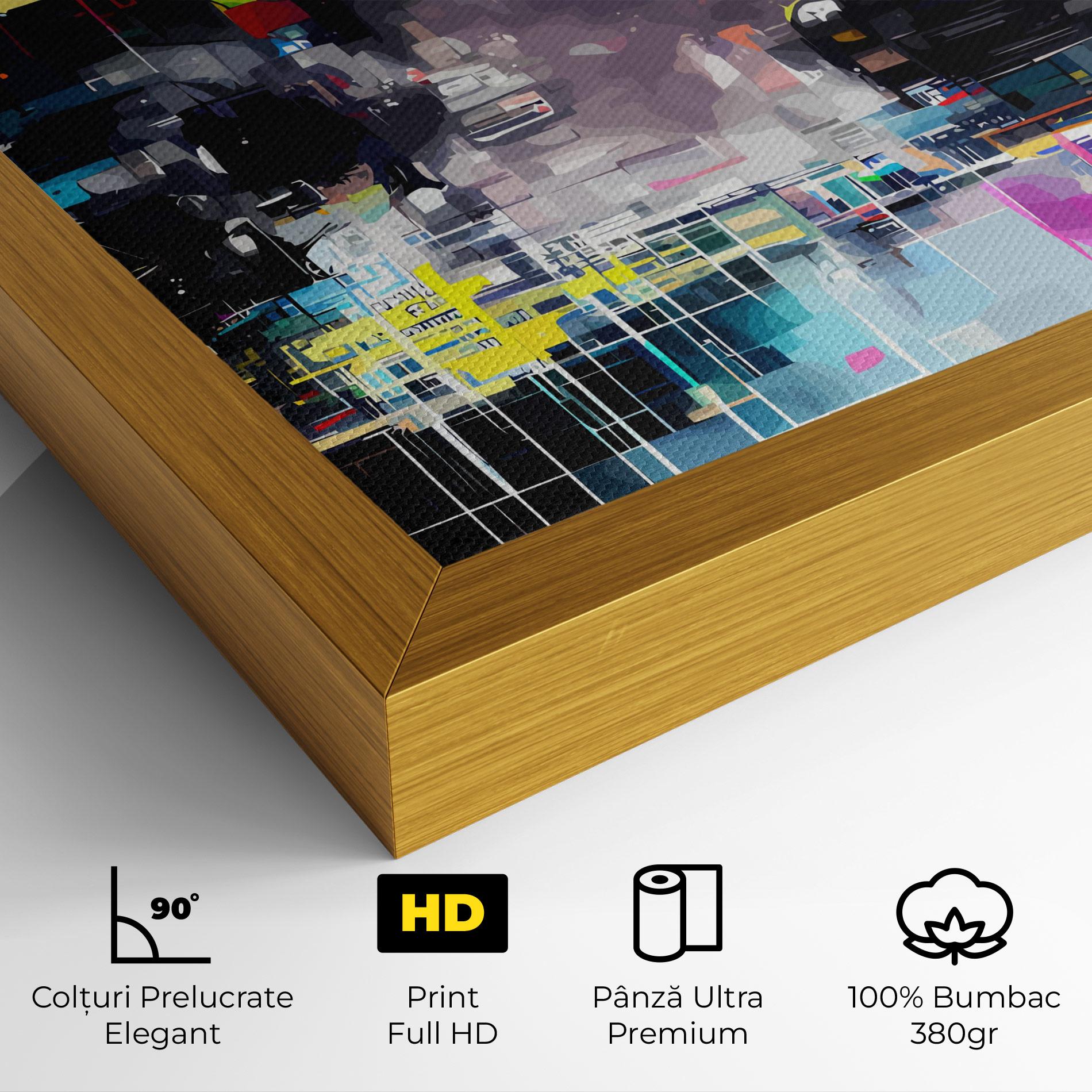 Tablou Canvas Grunge City Street mockup 4