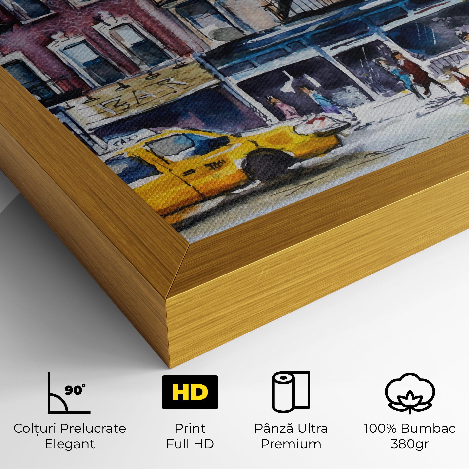 Tablou Canvas Newyork Taxi mockup 4