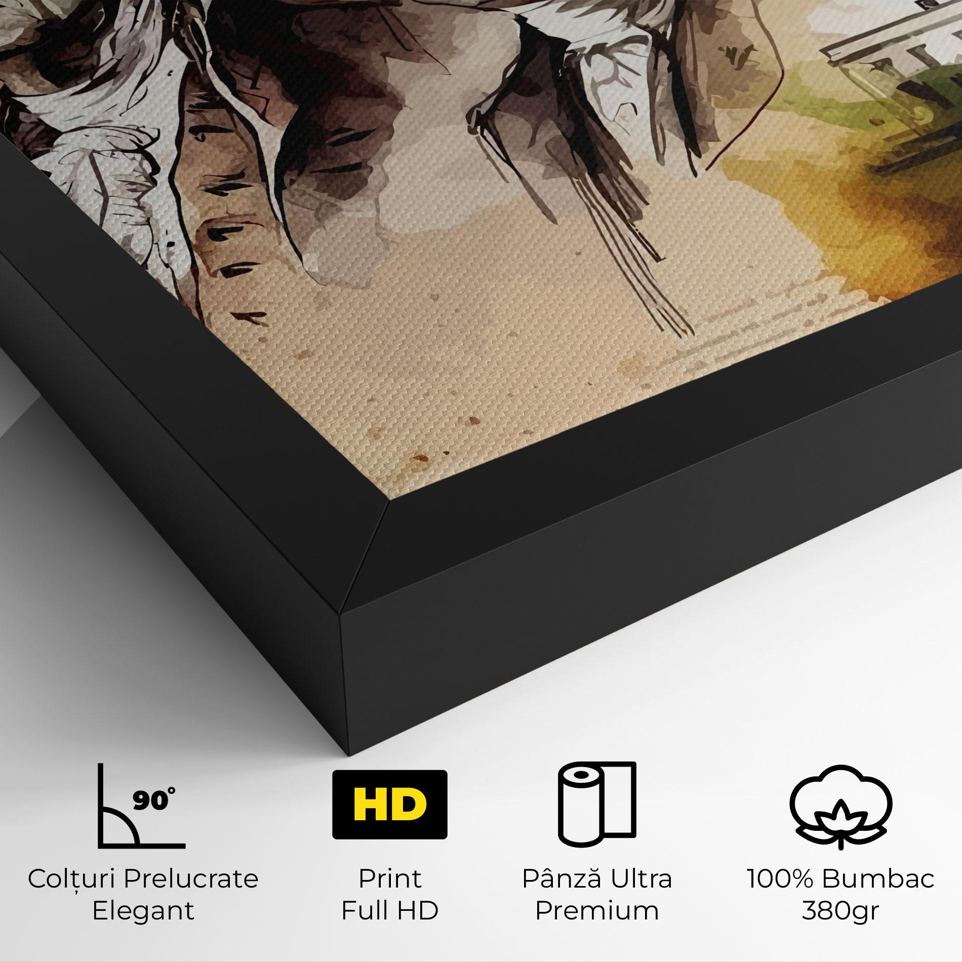 Tablou Canvas American Art Flag mockup 4