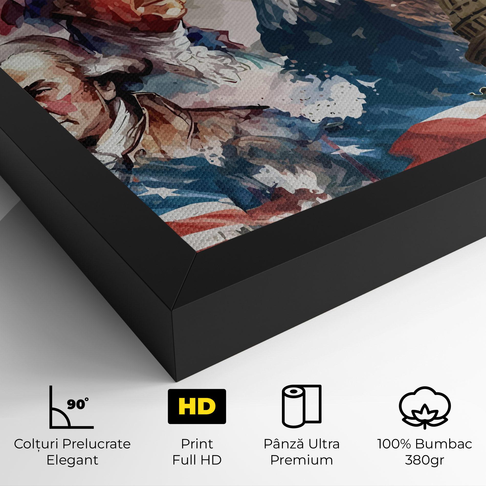 Tablou Canvas American Flag Art mockup 4
