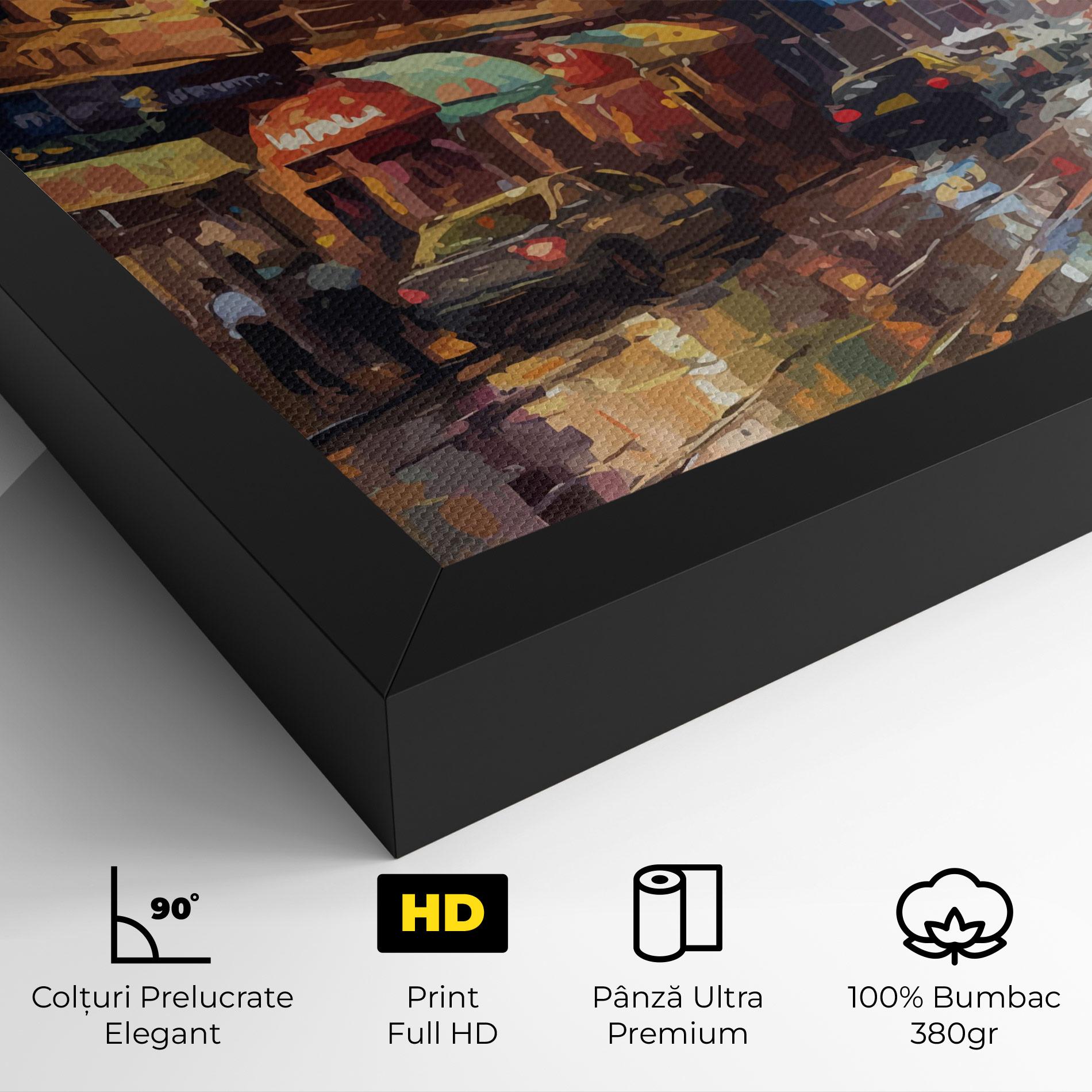 Tablou Canvas City Cars Night mockup 4