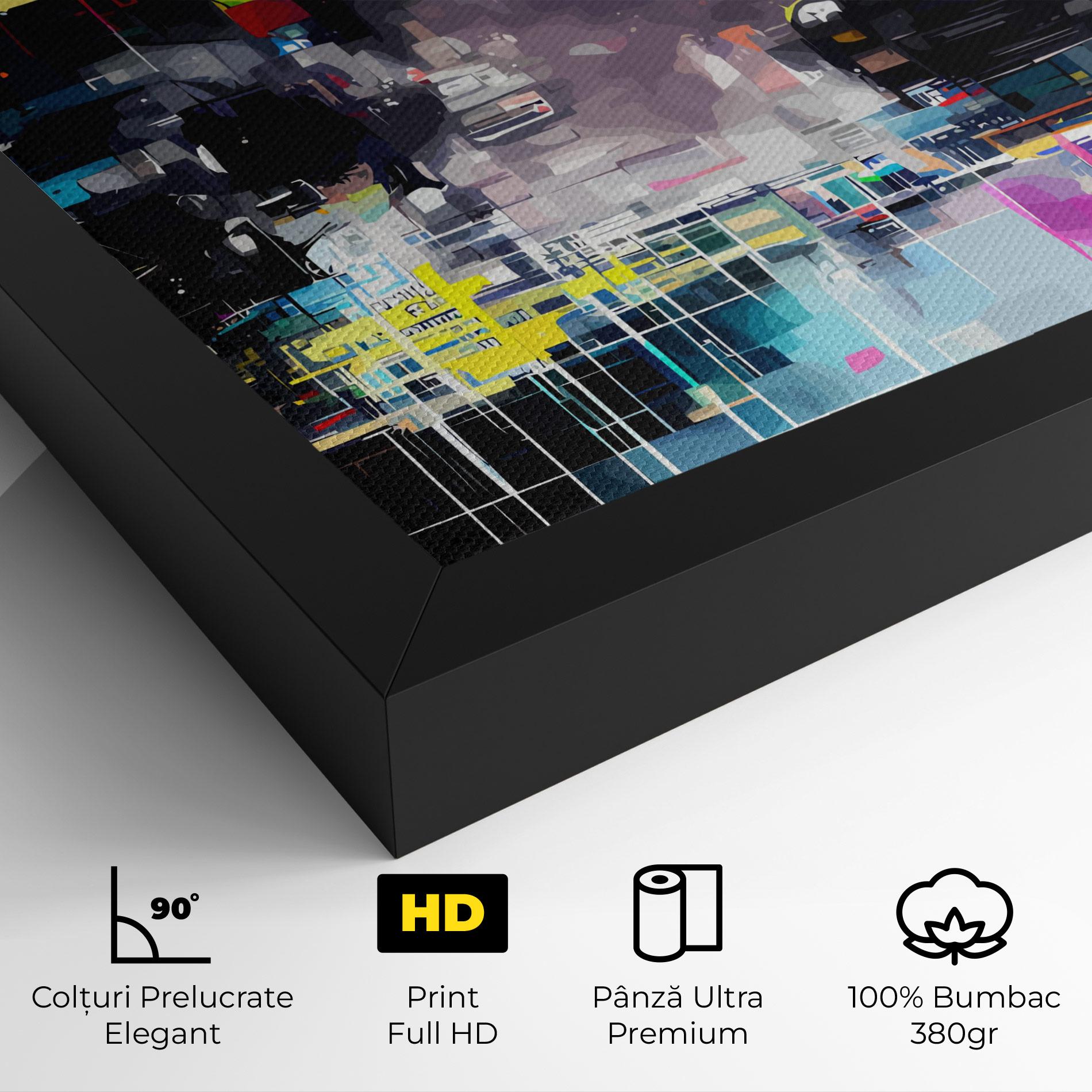 Tablou Canvas Grunge City Street mockup 4