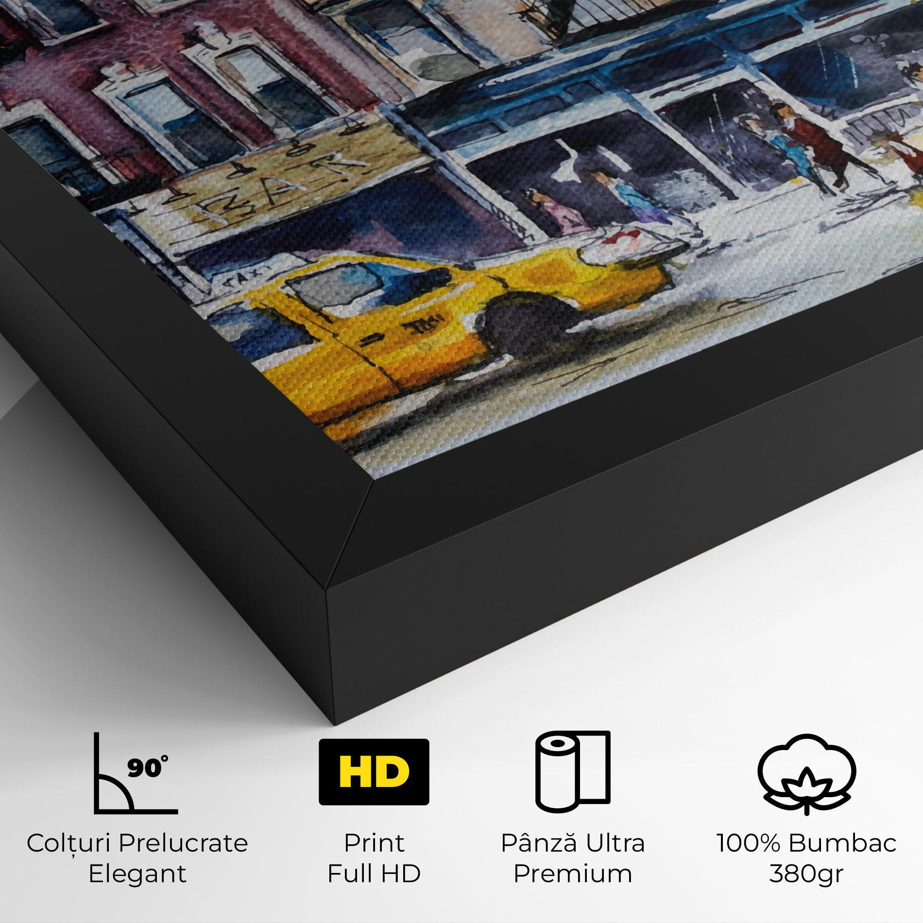 Tablou Canvas Newyork Taxi mockup 4