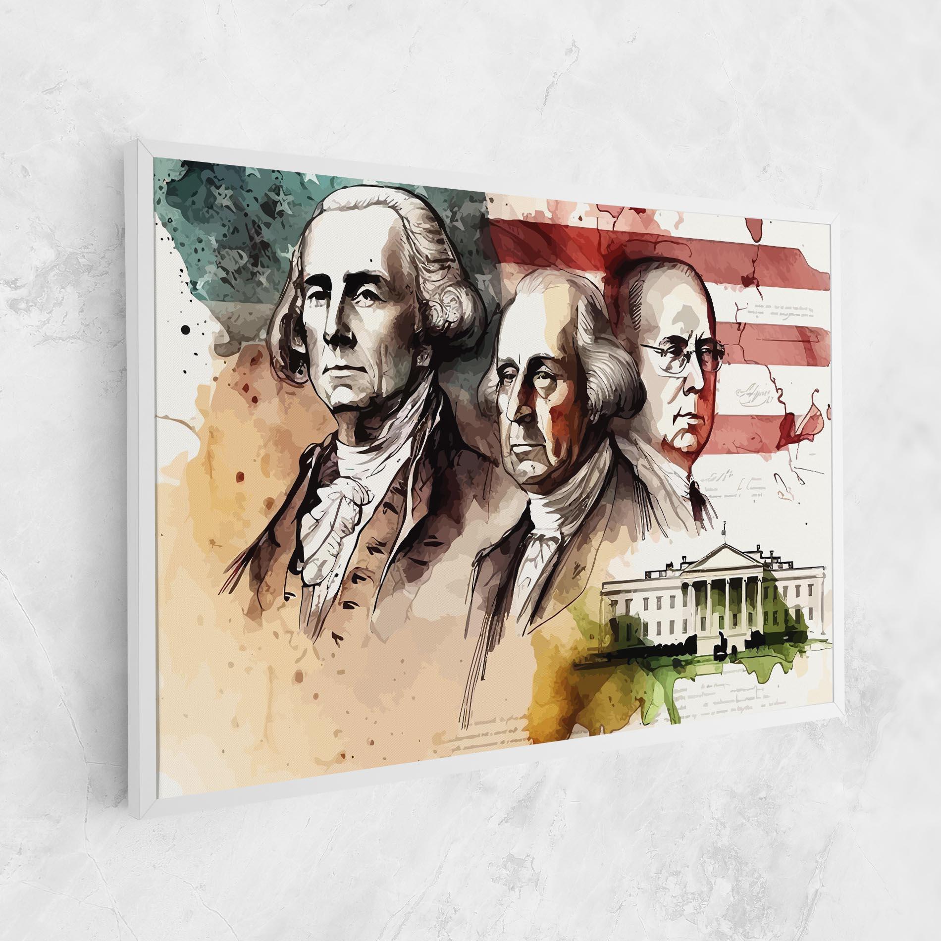Tablou Canvas American Art Flag mockup 1