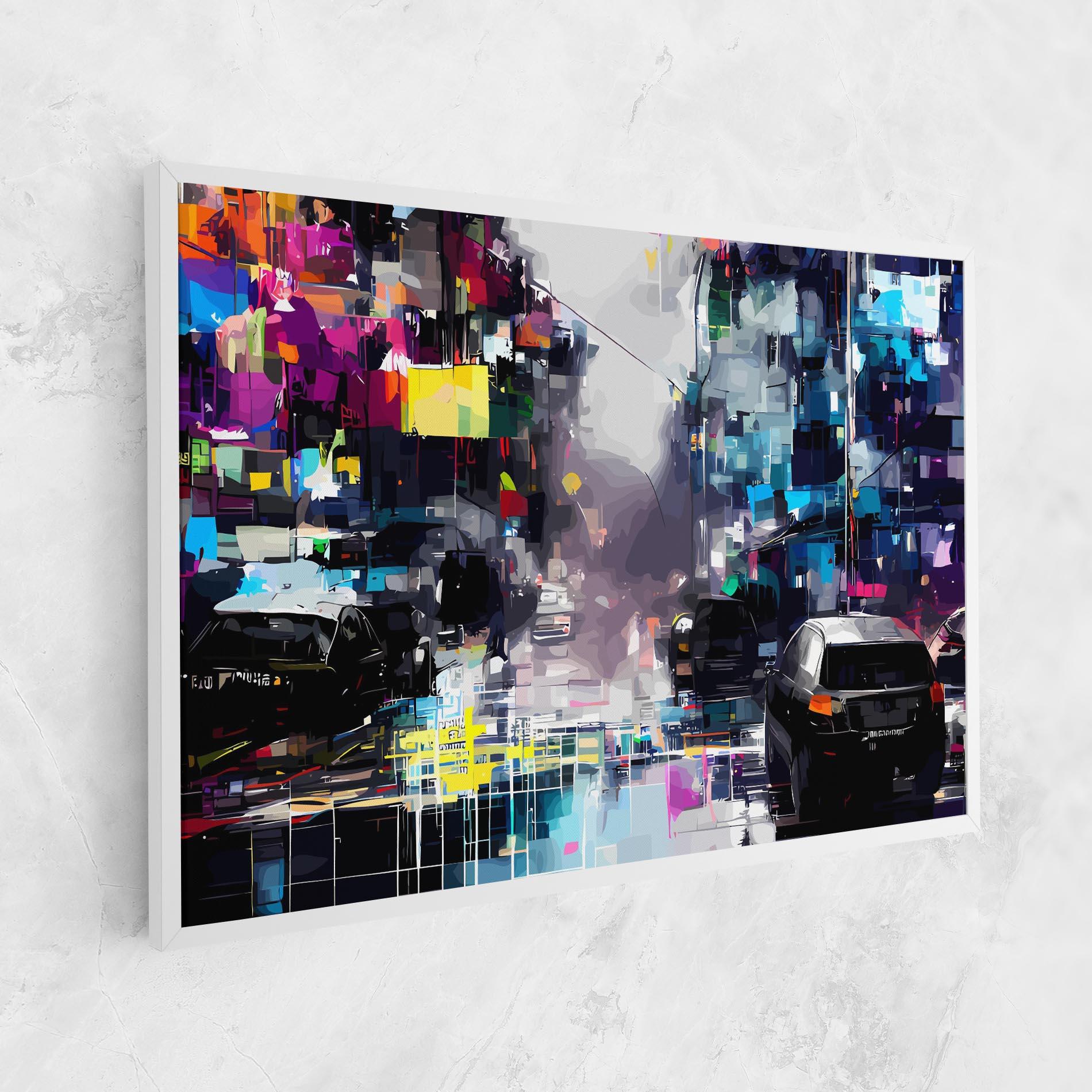 Tablou Canvas Grunge City Street mockup 1