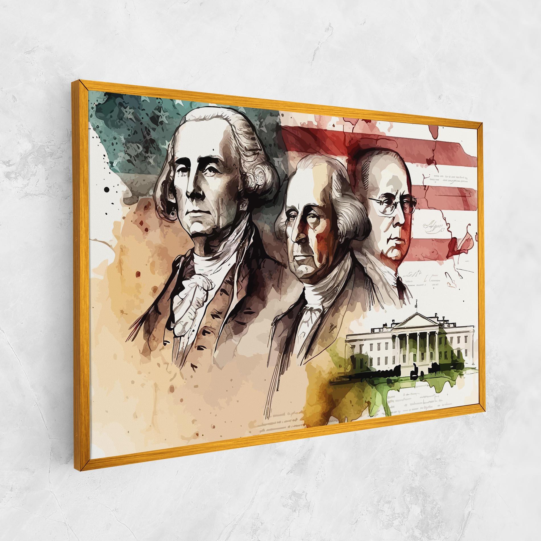 Tablou Canvas American Art Flag mockup 1