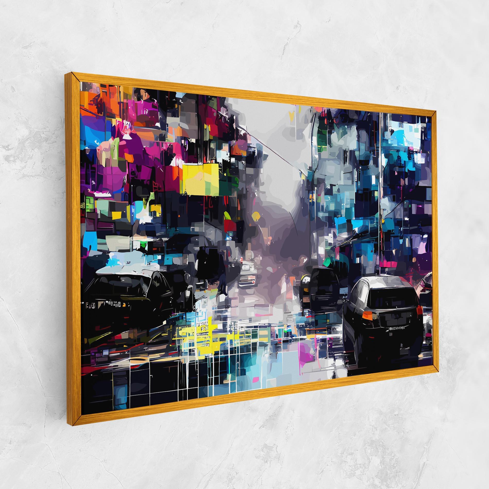 Tablou Canvas Grunge City Street mockup 1