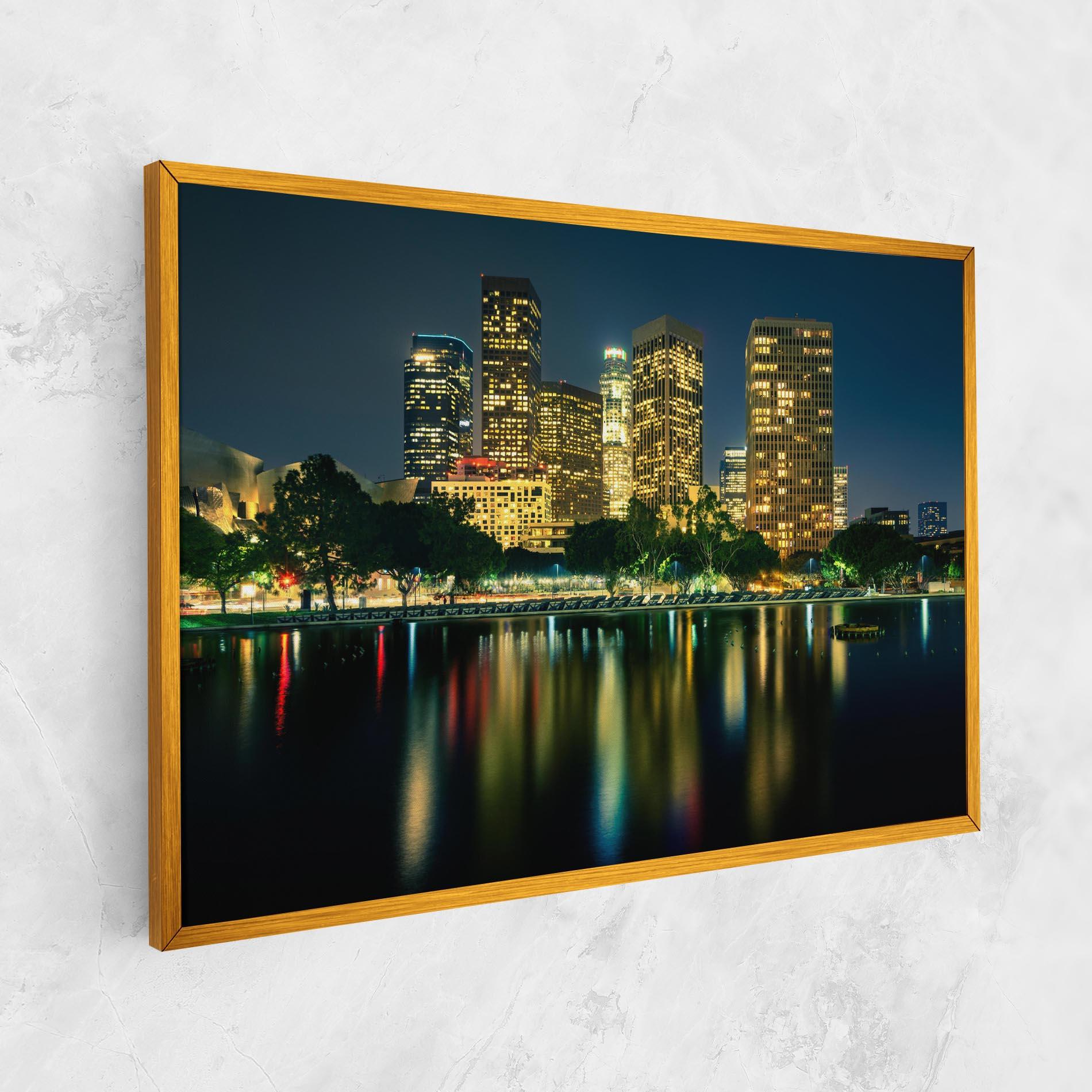 Tablou Canvas Los Angeles Night mockup 1