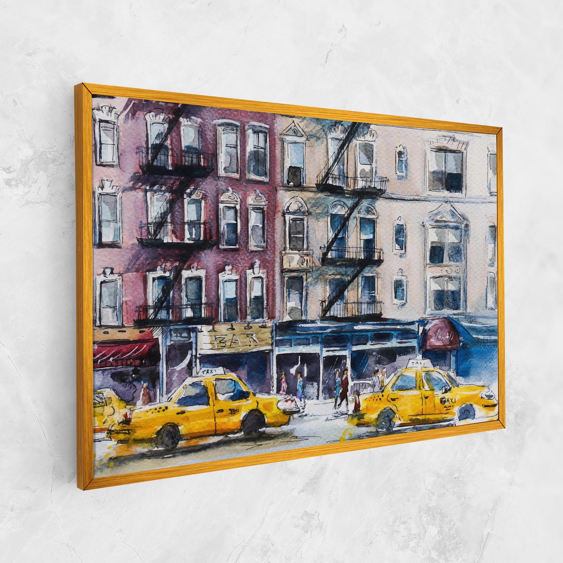 Tablou Canvas Newyork Taxi mockup 1
