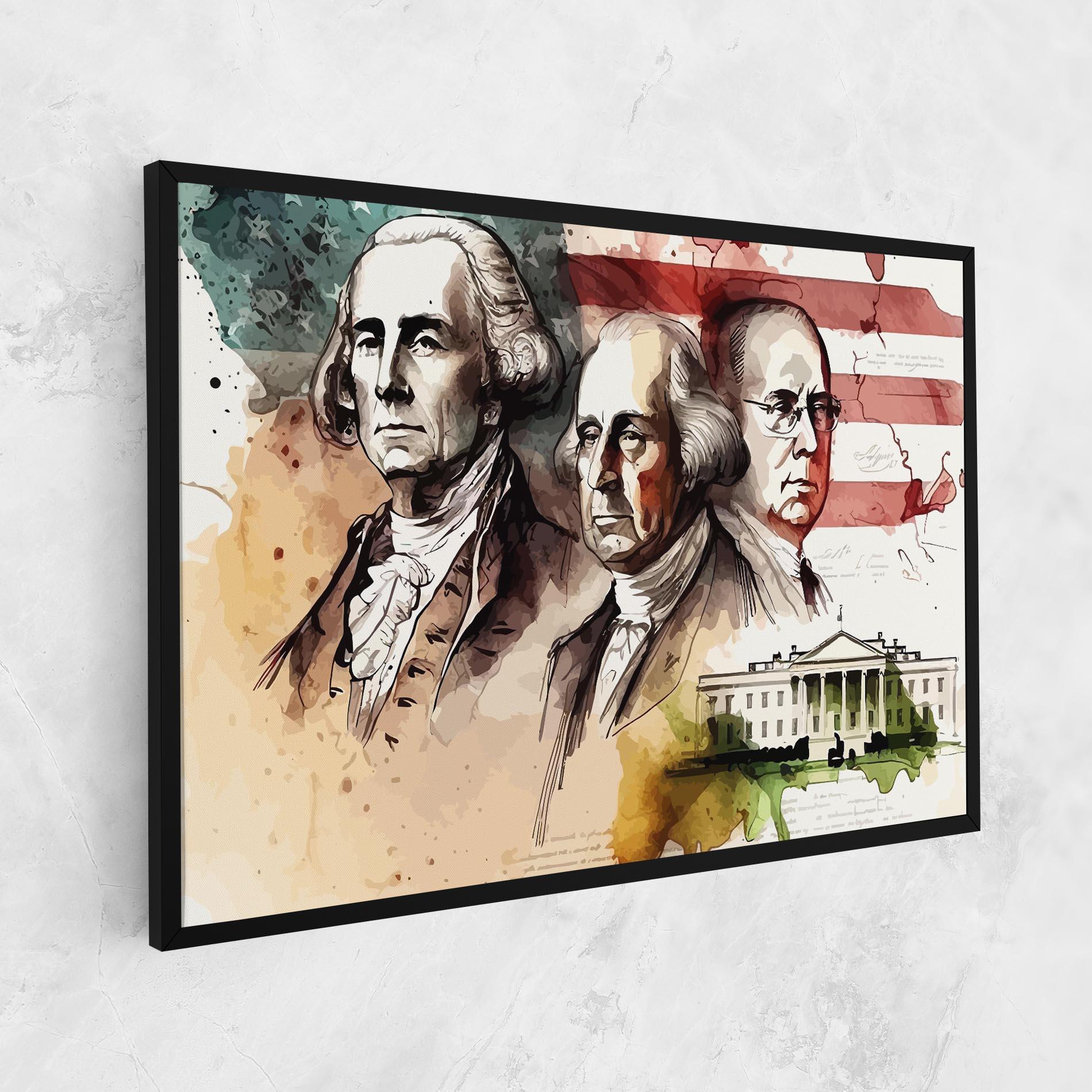 Tablou Canvas American Art Flag mockup 1