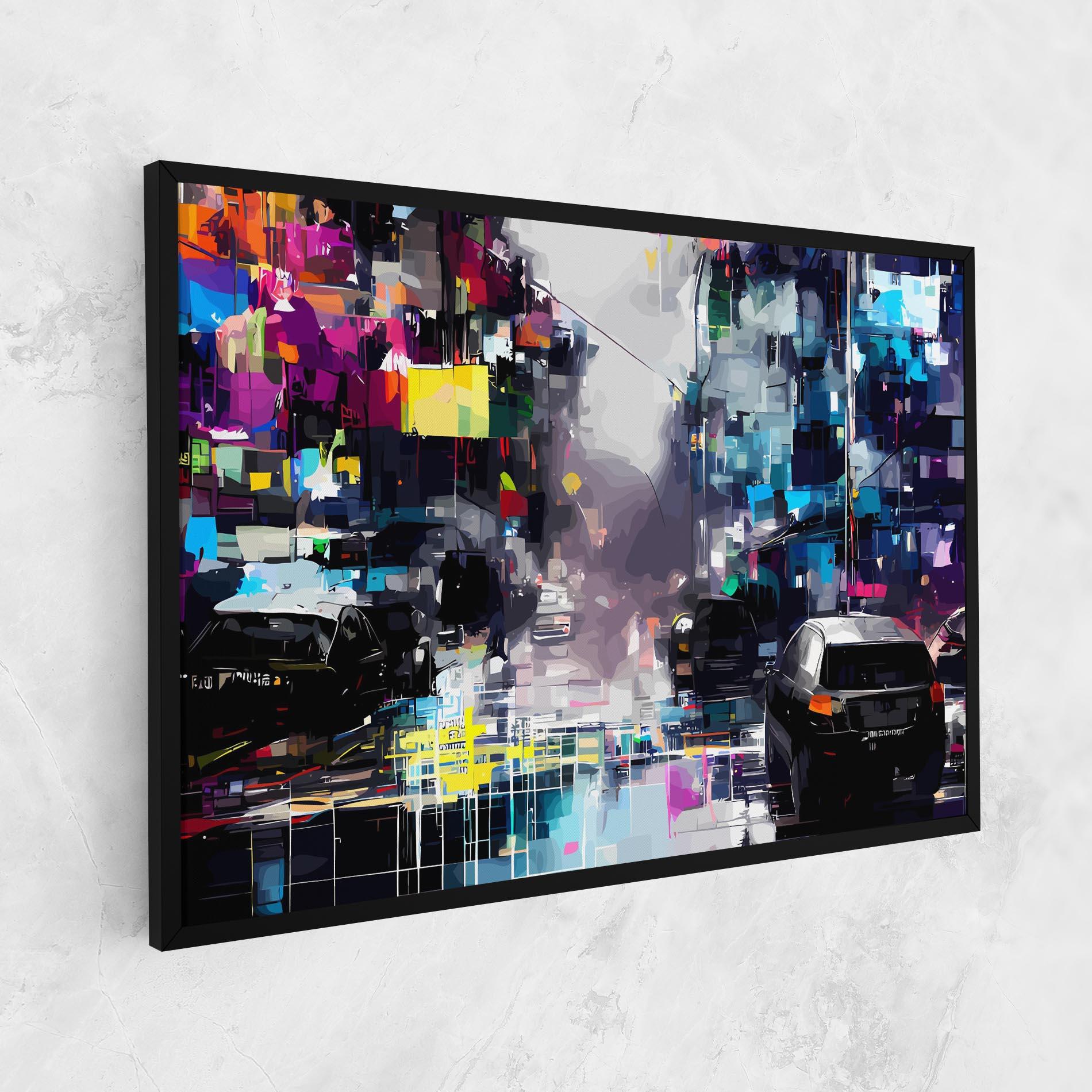 Tablou Canvas Grunge City Street mockup 1