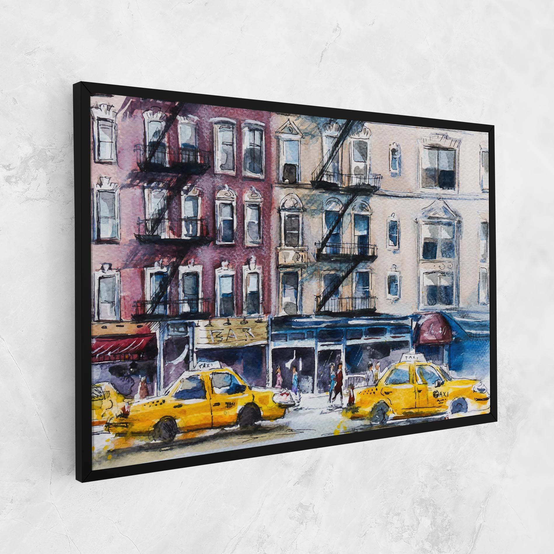 Tablou Canvas Newyork Taxi mockup 1