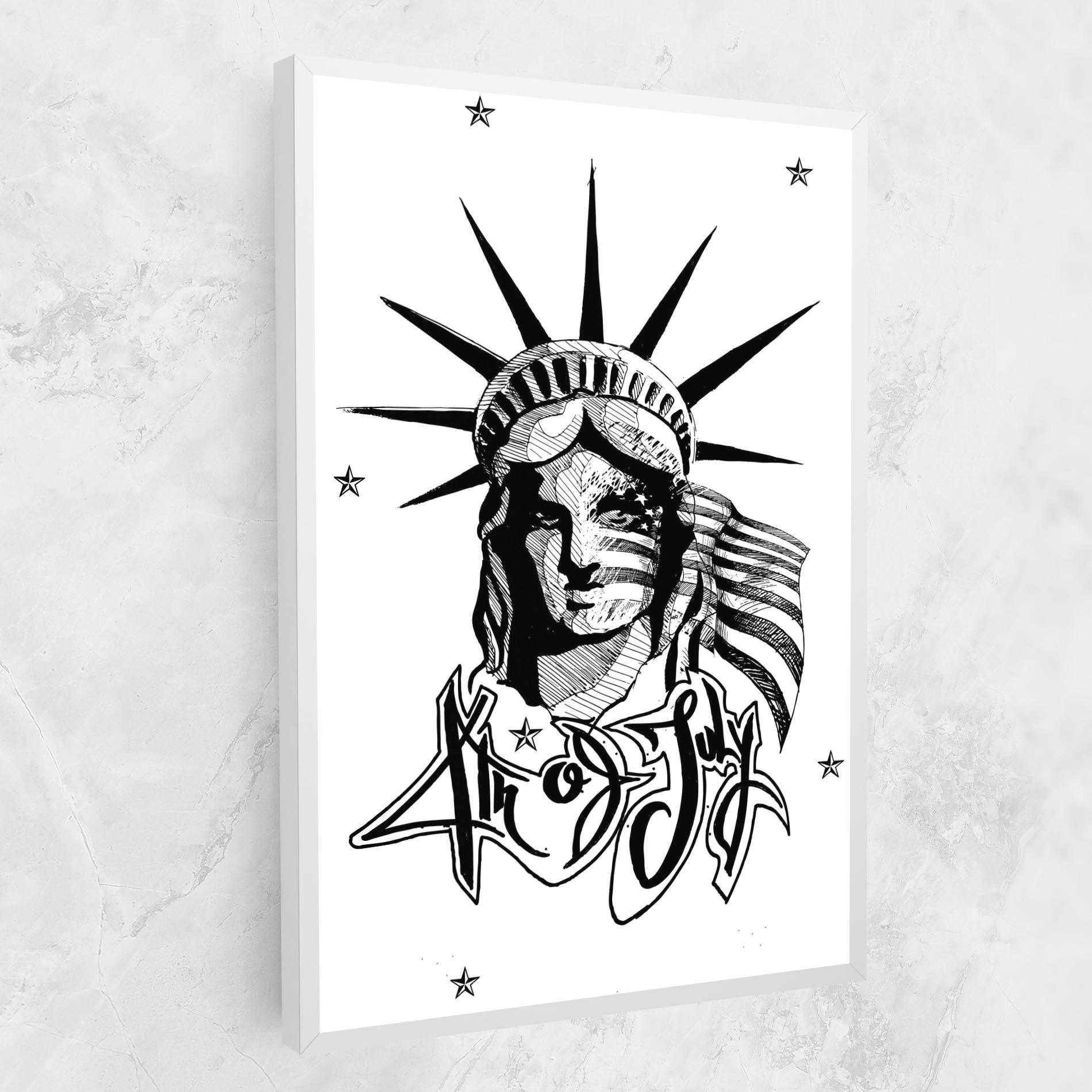 Tablou Canvas Head Of Liberty Statue mockup 1