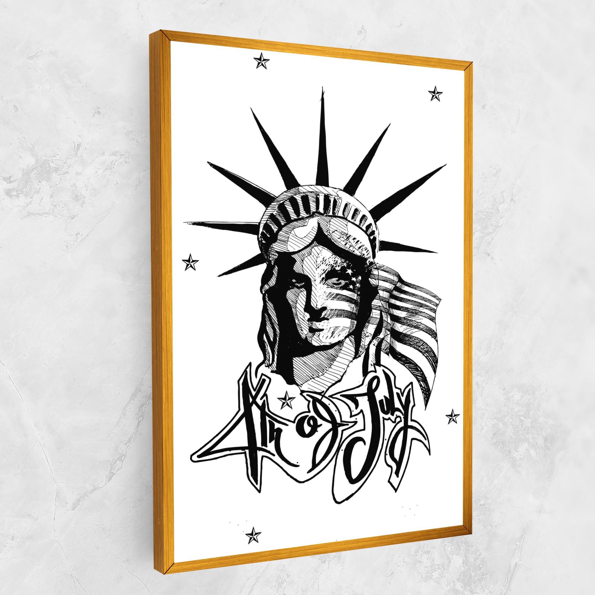 Tablou Canvas Head Of Liberty Statue mockup 1