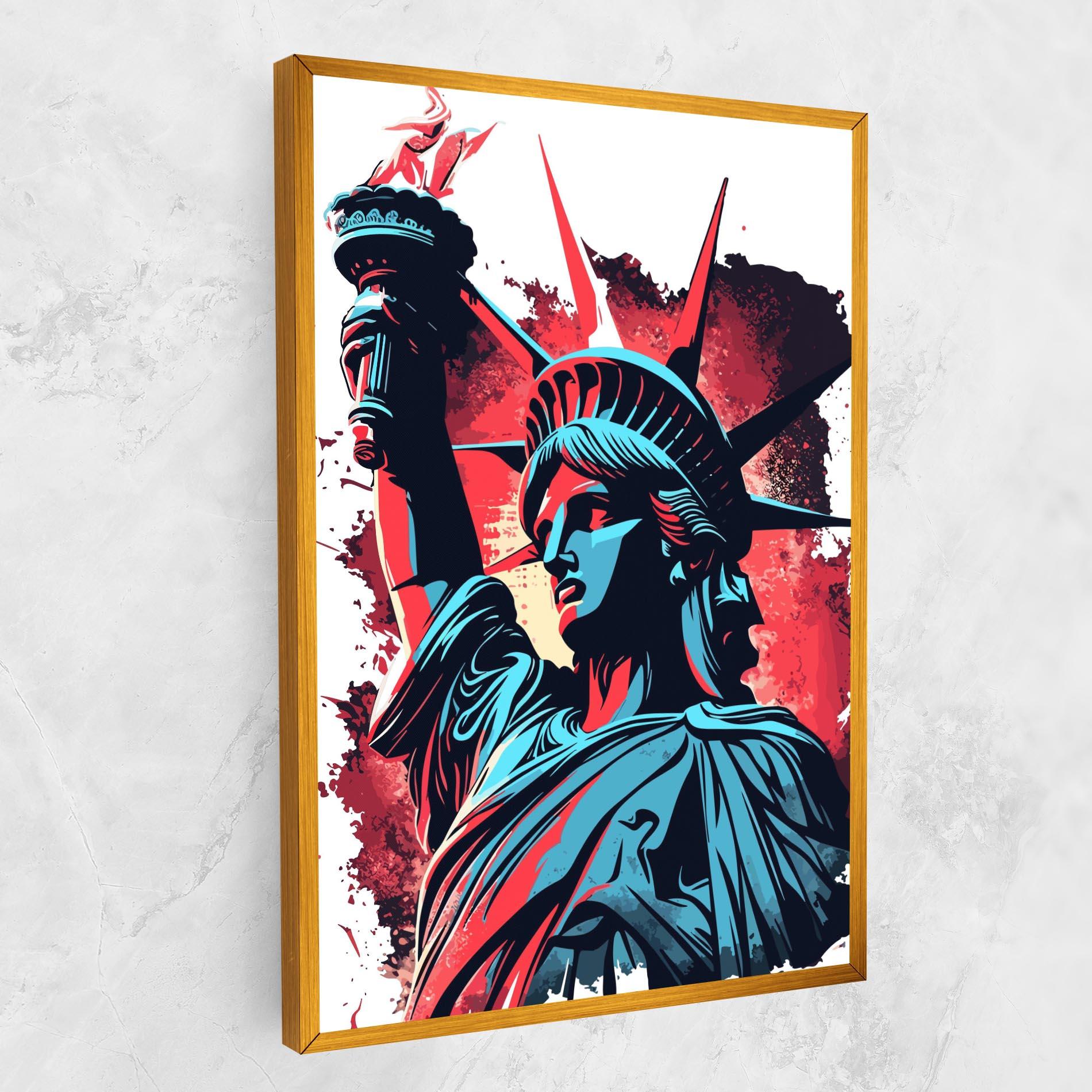 Tablou Canvas Liberty Statue Art mockup 1