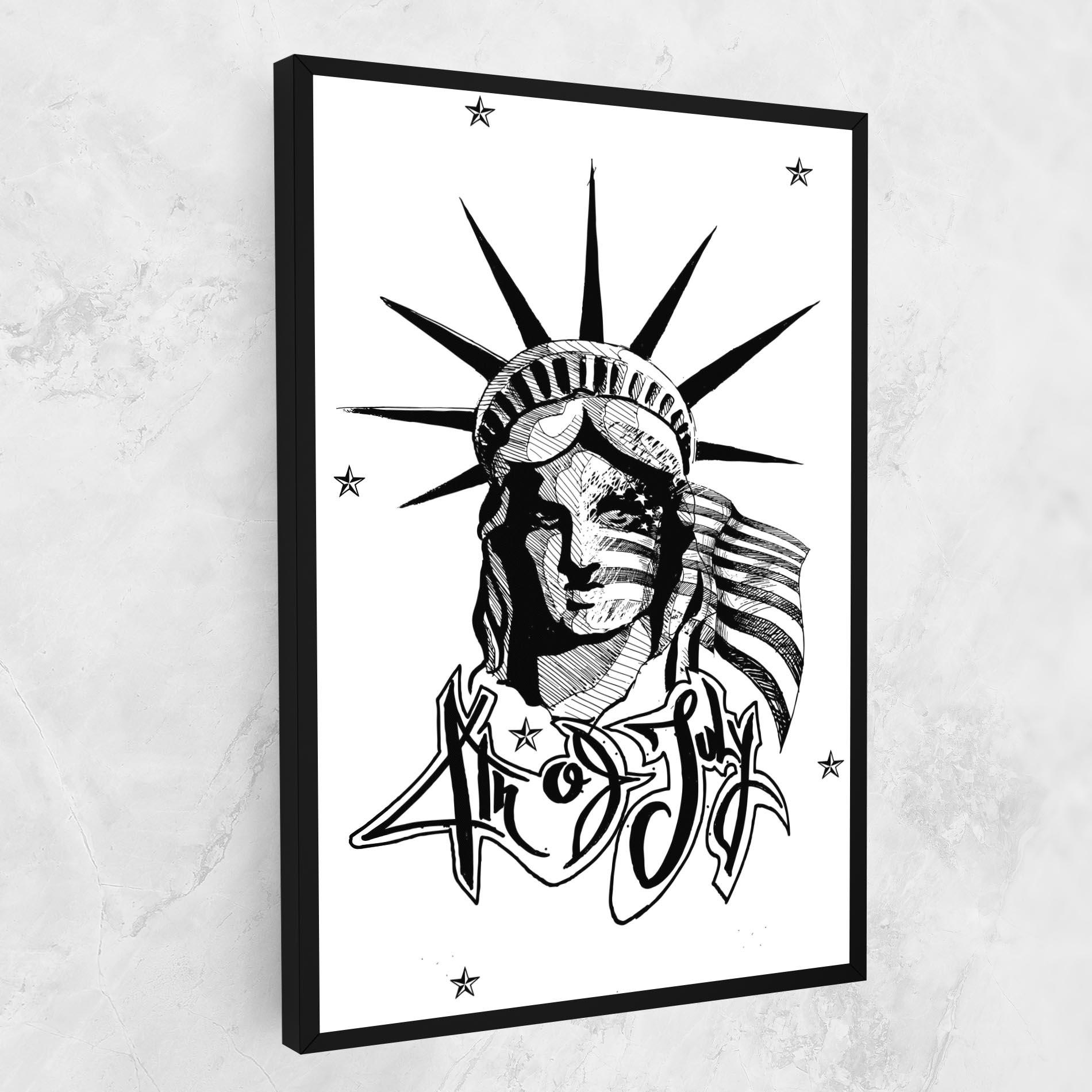 Tablou Canvas Head Of Liberty Statue mockup 1