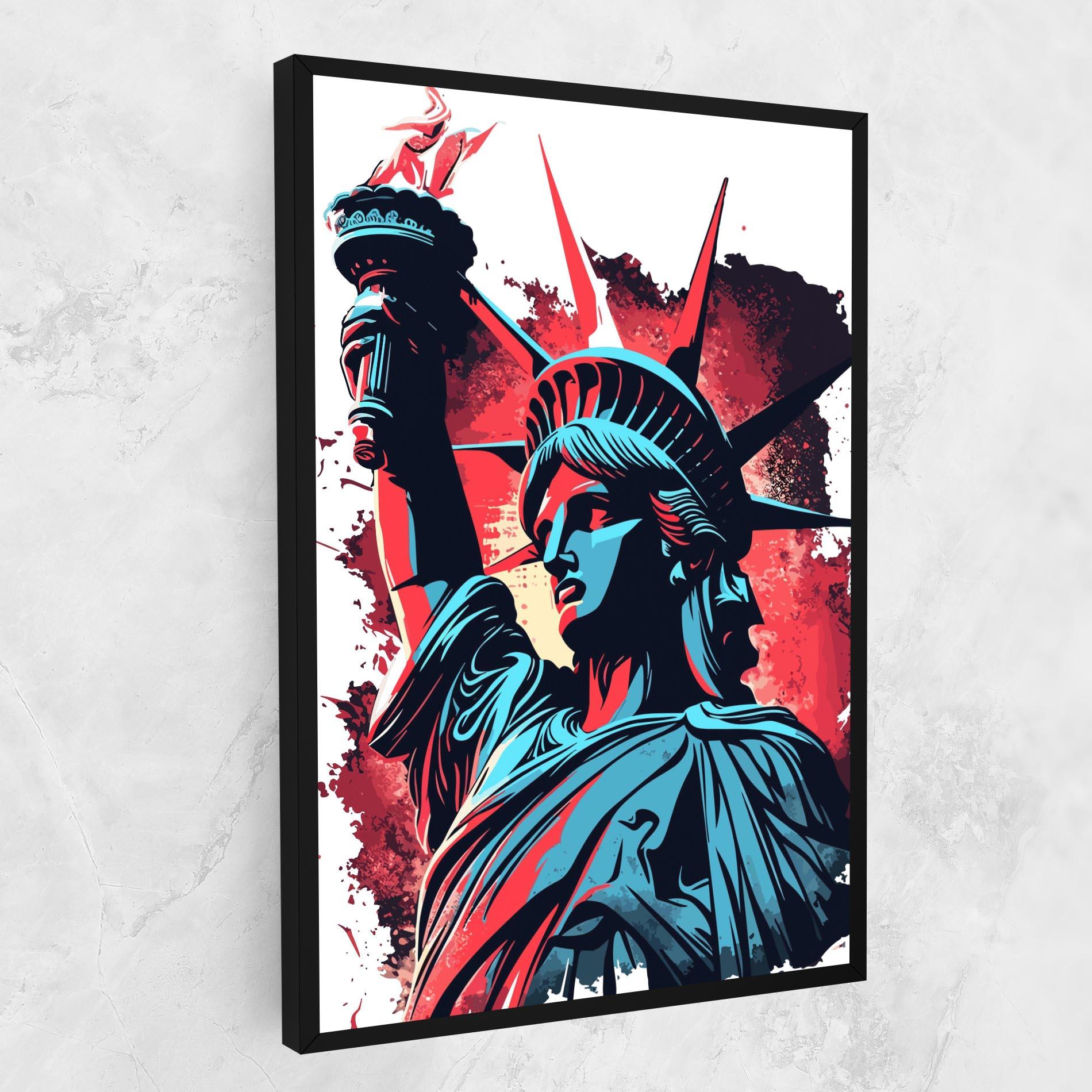 Tablou Canvas Liberty Statue Art mockup 1
