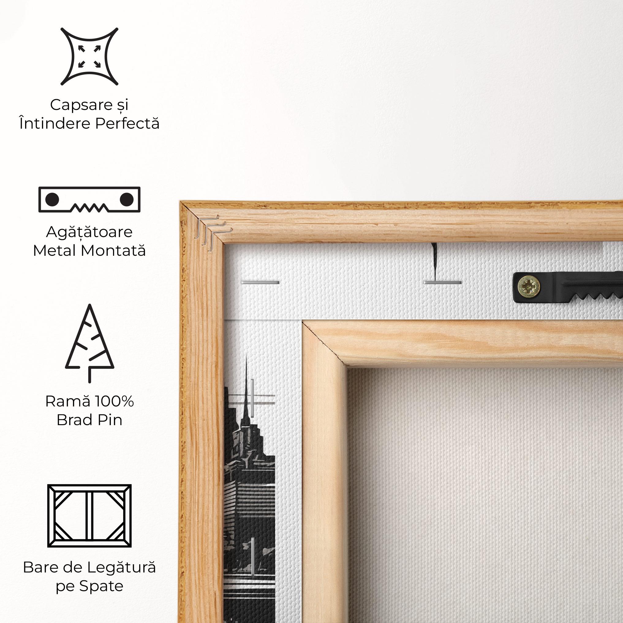 Tablou Canvas Black Ink City mockup 5