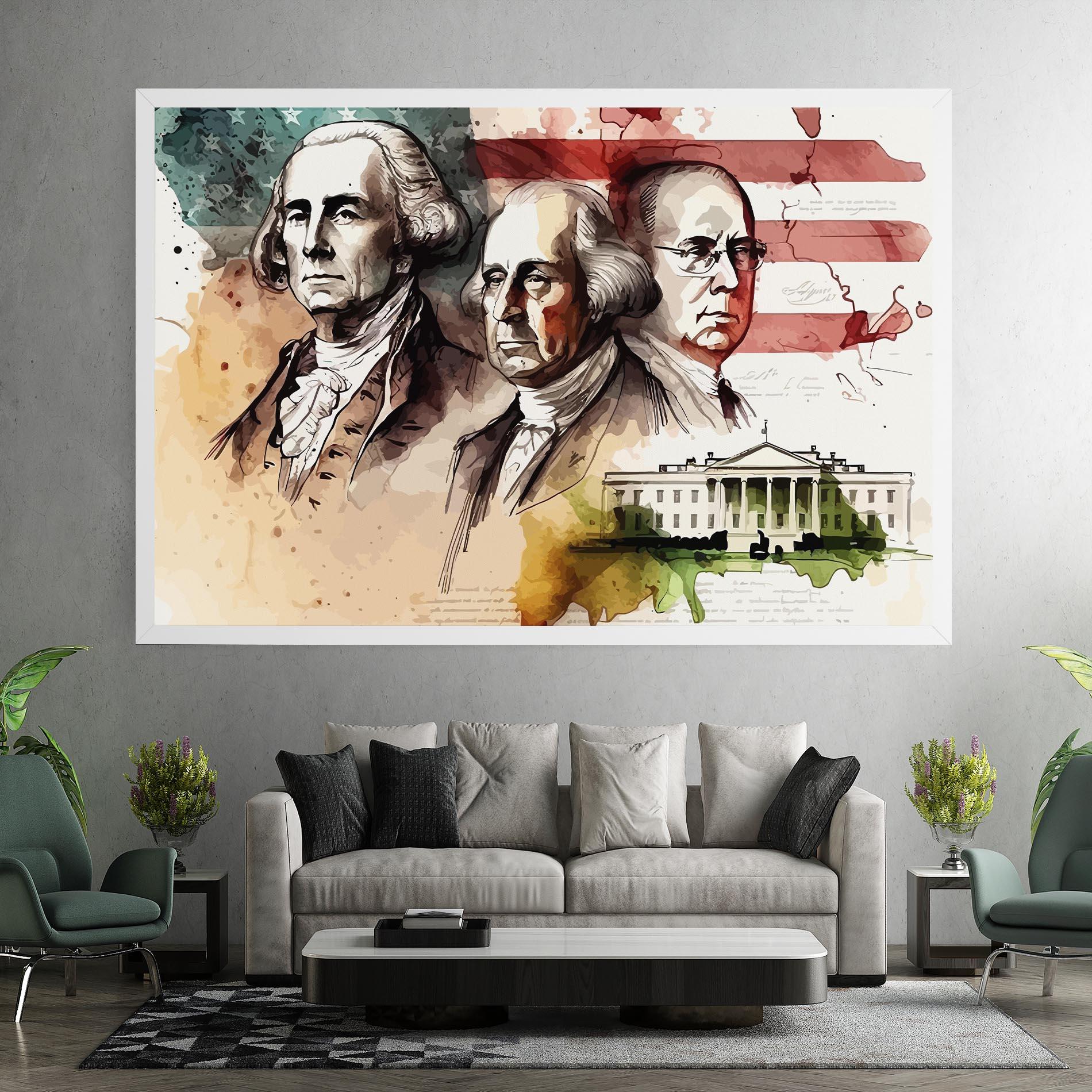 Tablou Canvas American Art Flag mockup 7