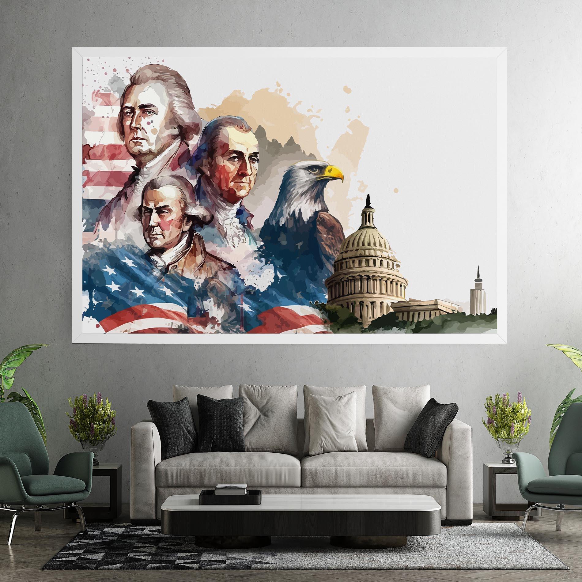 Tablou Canvas American Flag Art mockup 7