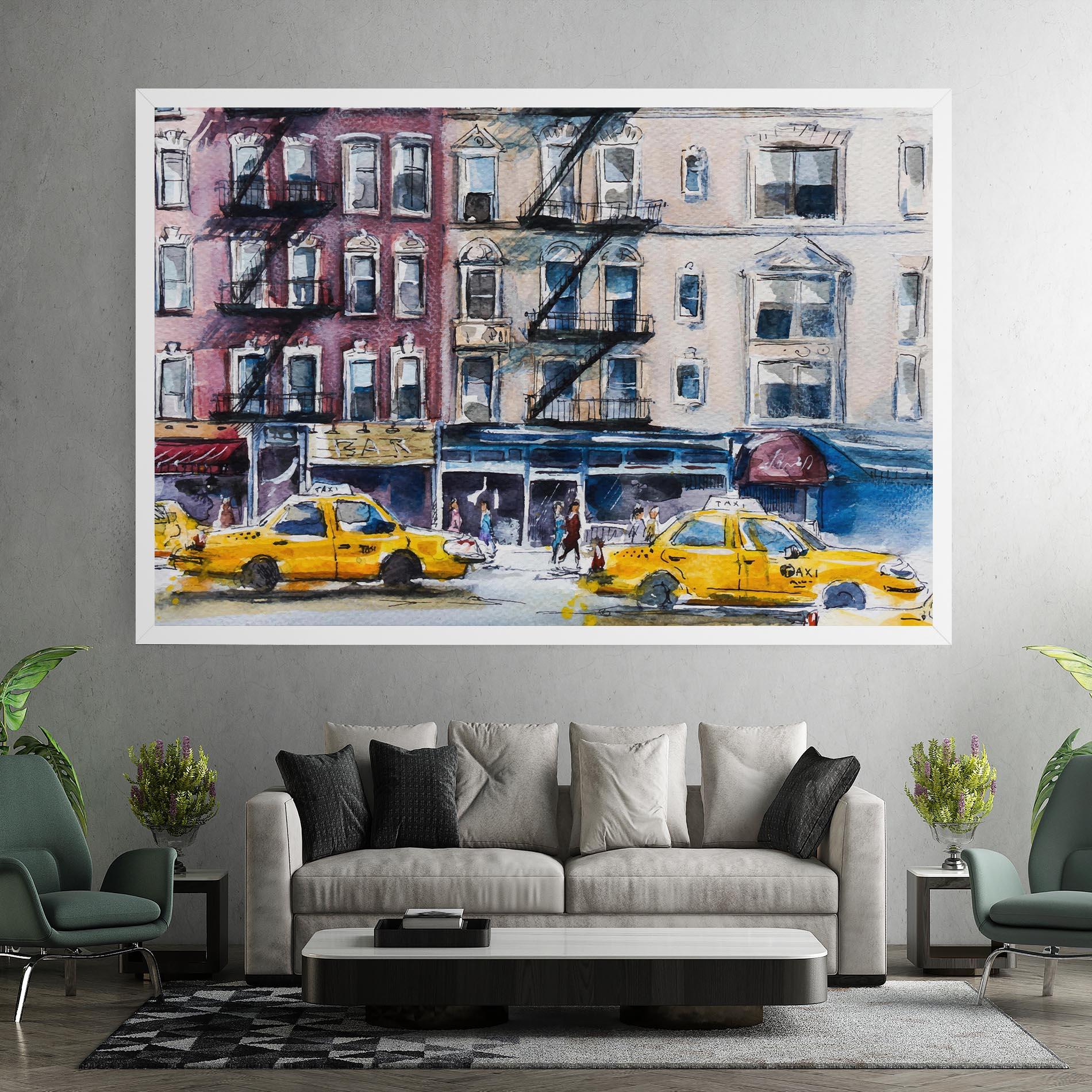 Tablou Canvas Newyork Taxi mockup 7