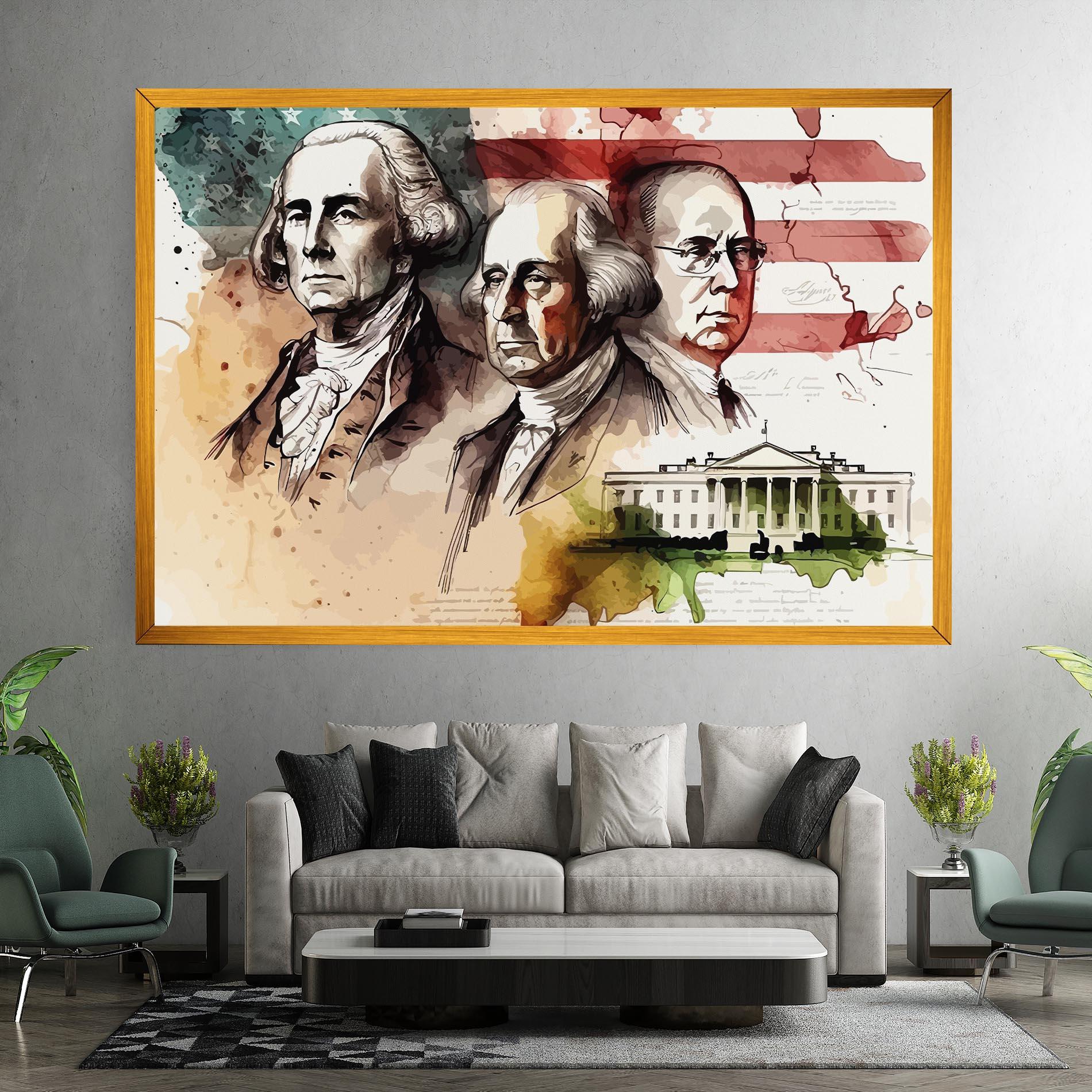 Tablou Canvas American Art Flag mockup 7