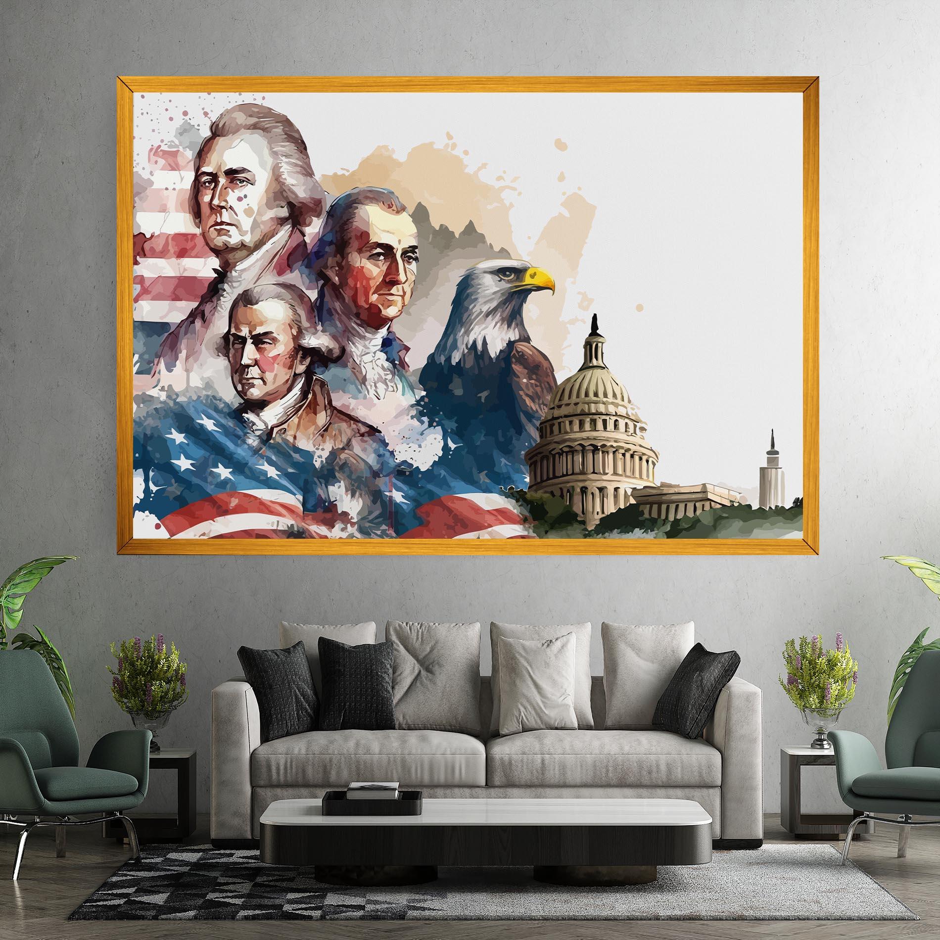 Tablou Canvas American Flag Art mockup 7