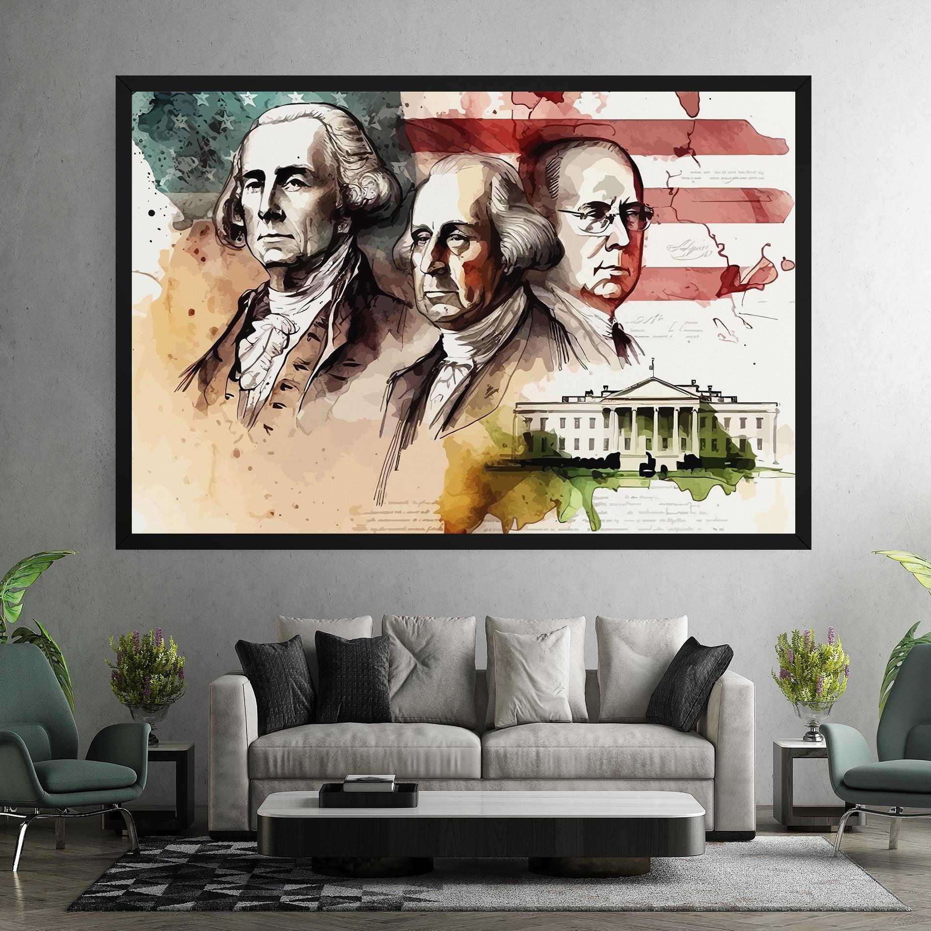 Tablou Canvas American Art Flag mockup 7