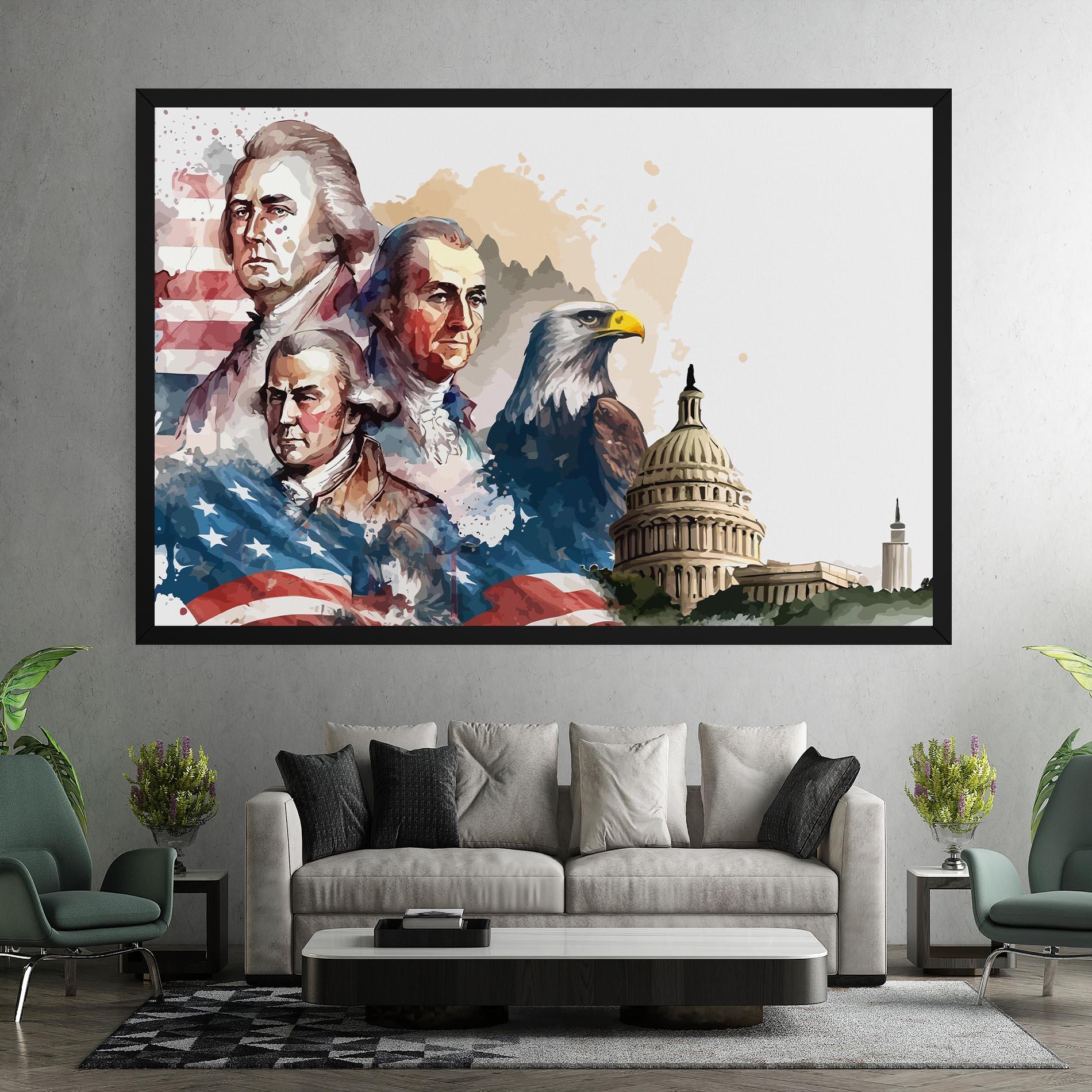 Tablou Canvas American Flag Art mockup 7