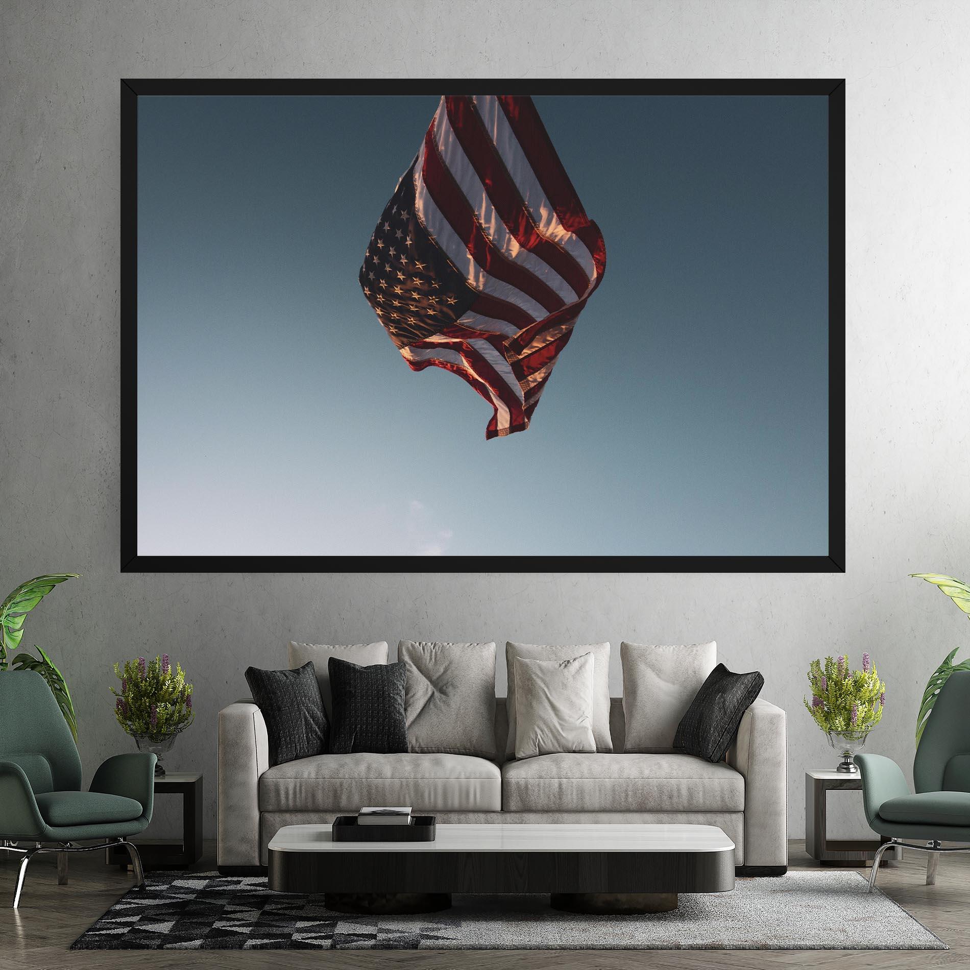 Tablou Canvas Usa Flag mockup 7