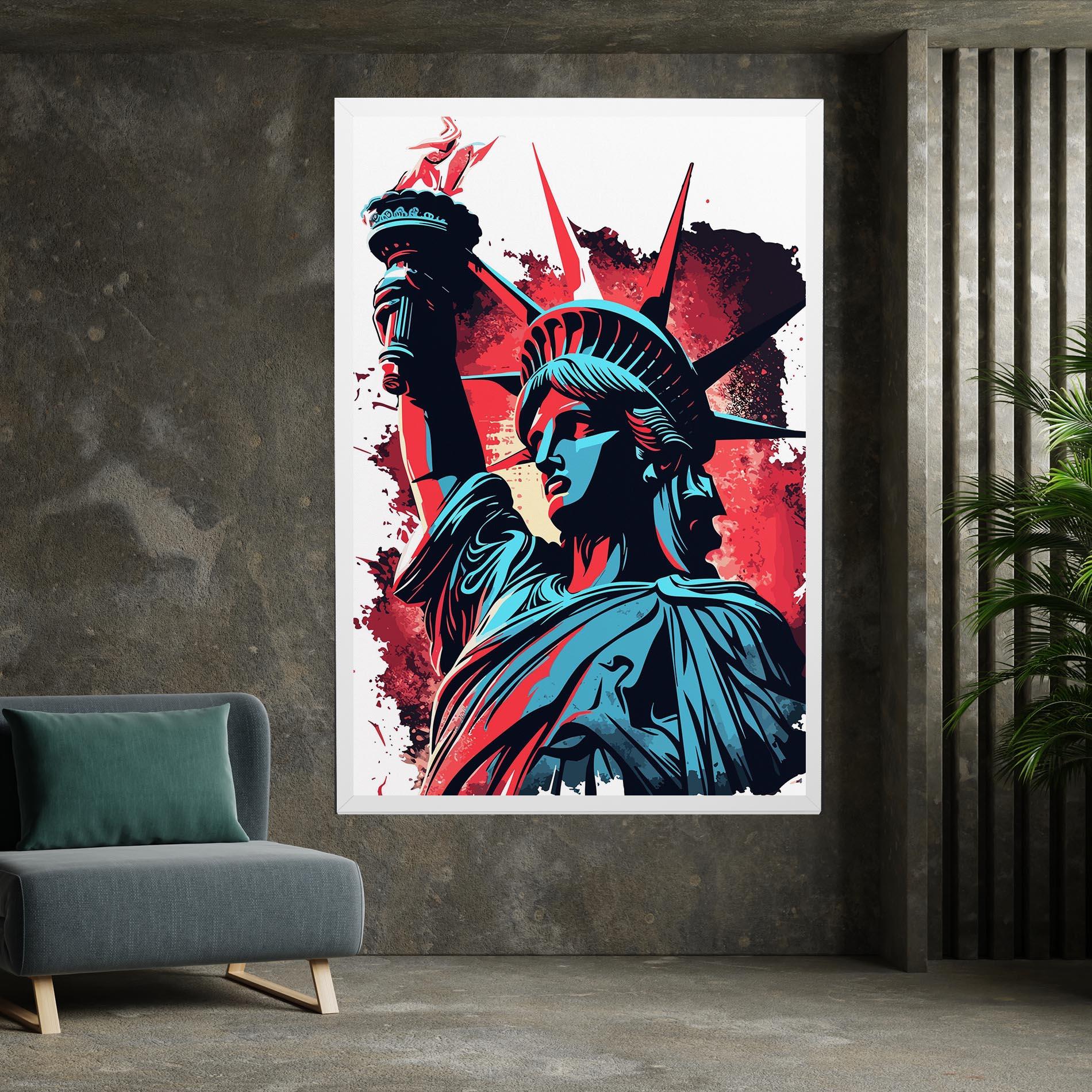 Tablou Canvas Liberty Statue Art mockup 7