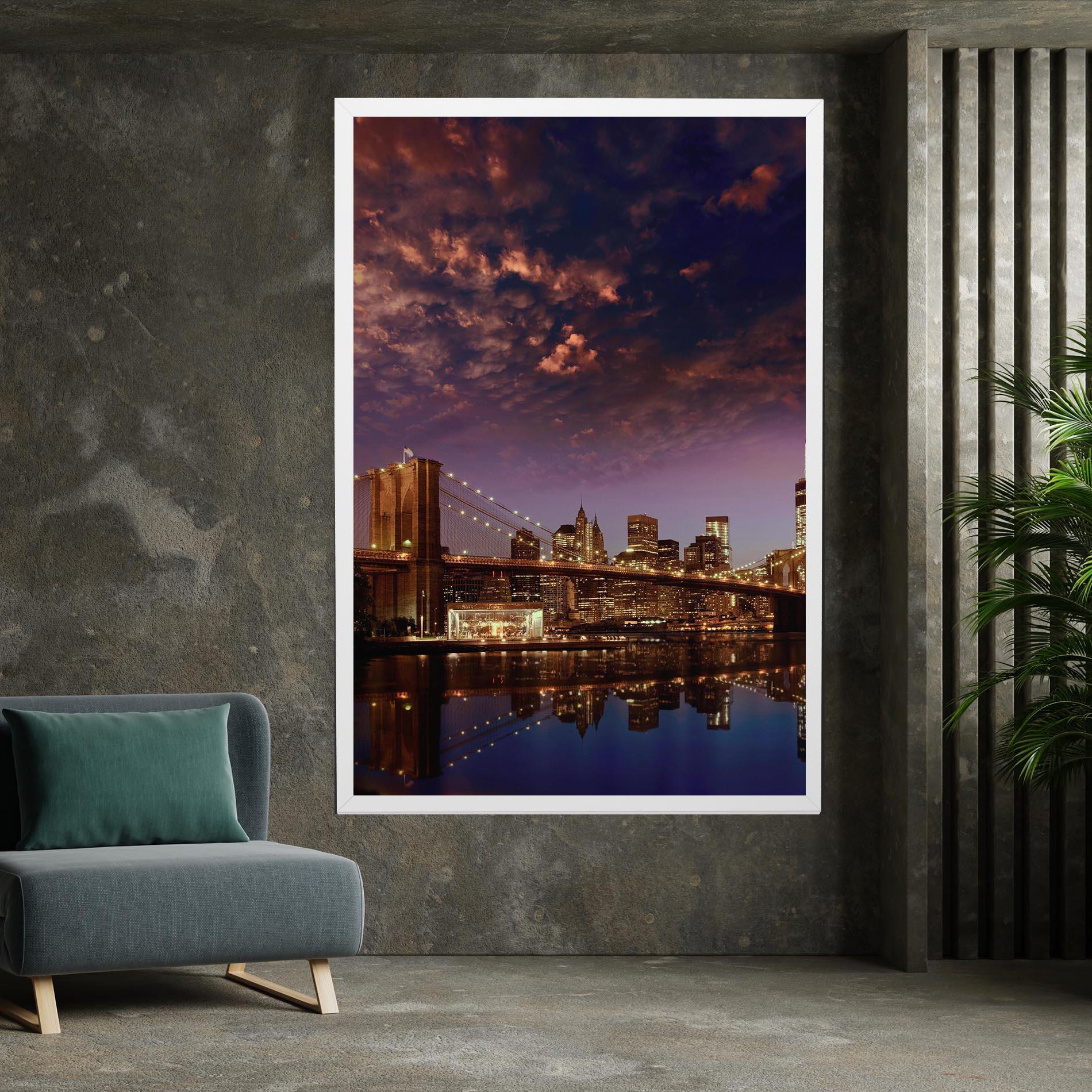 Tablou Canvas Sunset New York mockup 7