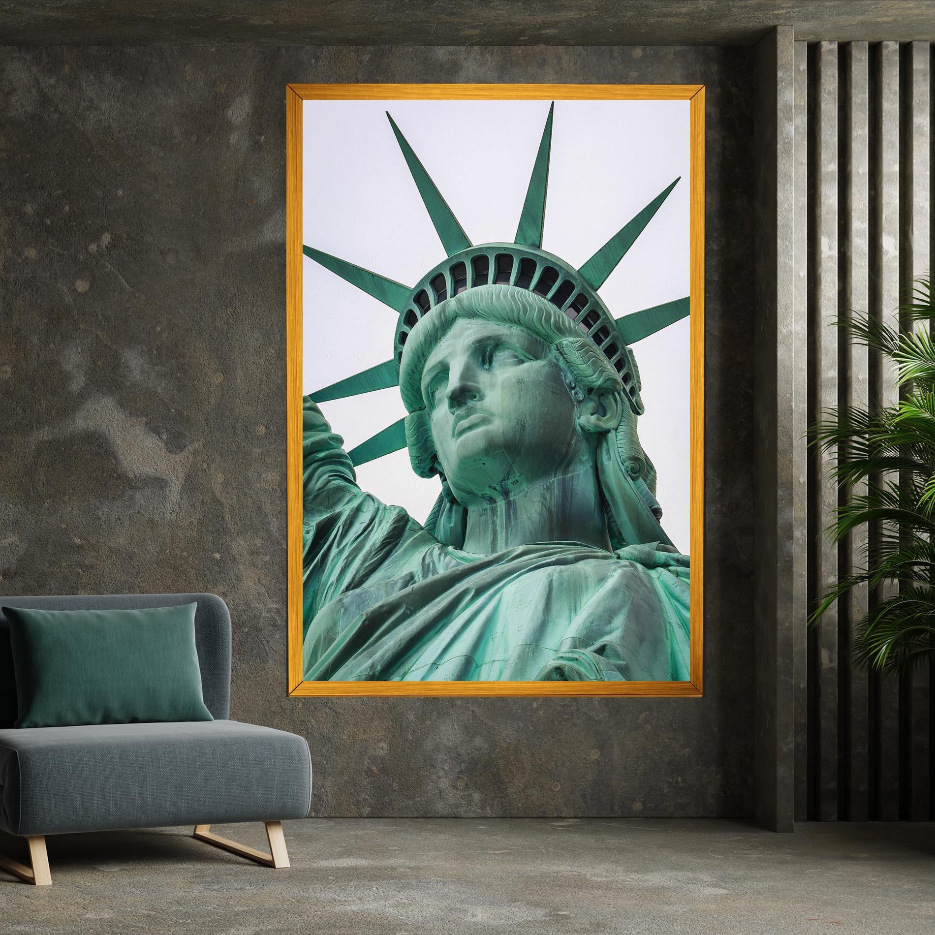 Tablou Canvas Statue Of Liberty Head mockup 7