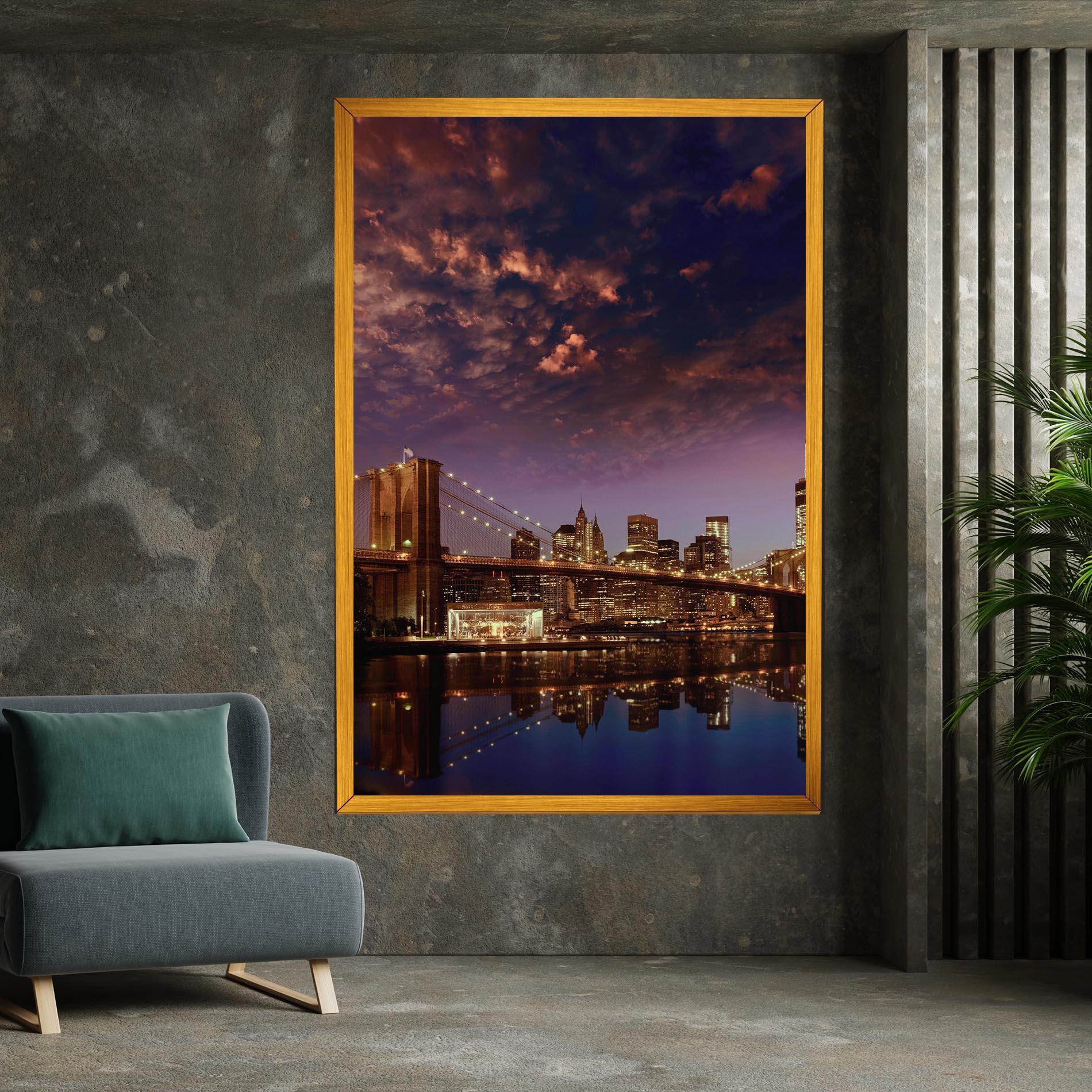 Tablou Canvas Sunset New York mockup 7