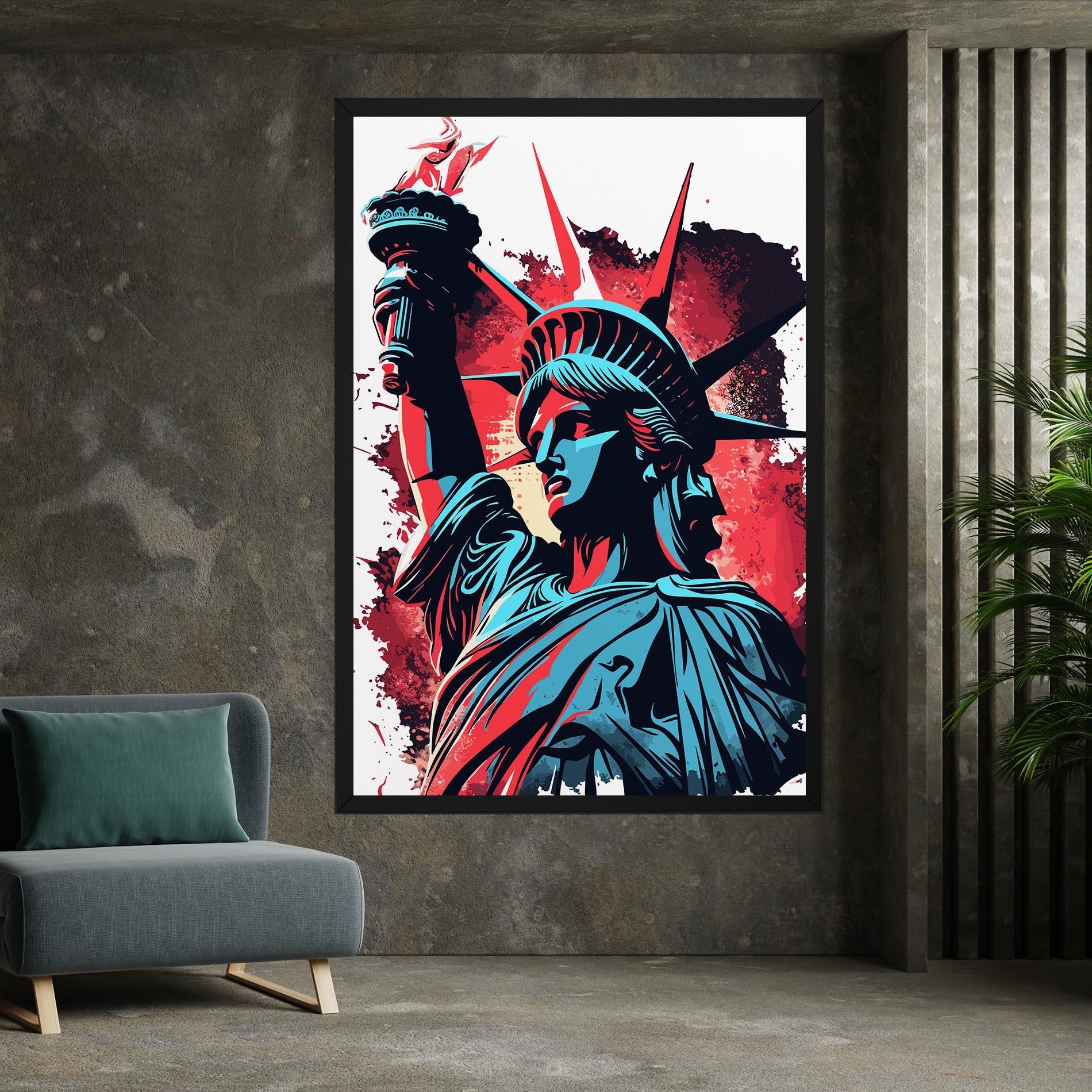 Tablou Canvas Liberty Statue Art mockup 7