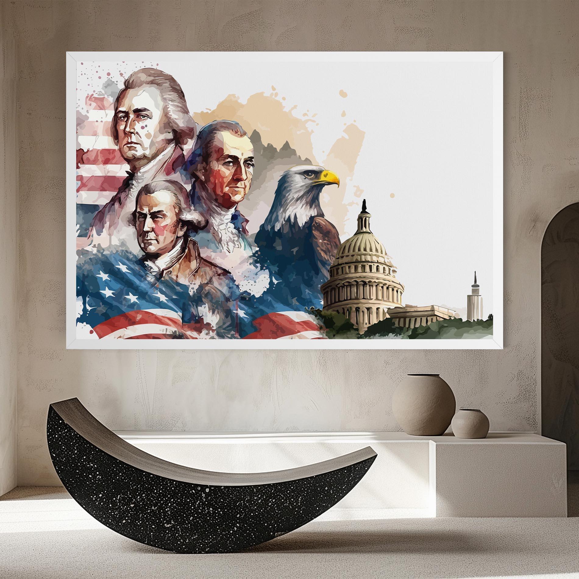 Tablou Canvas American Flag Art mockup 8