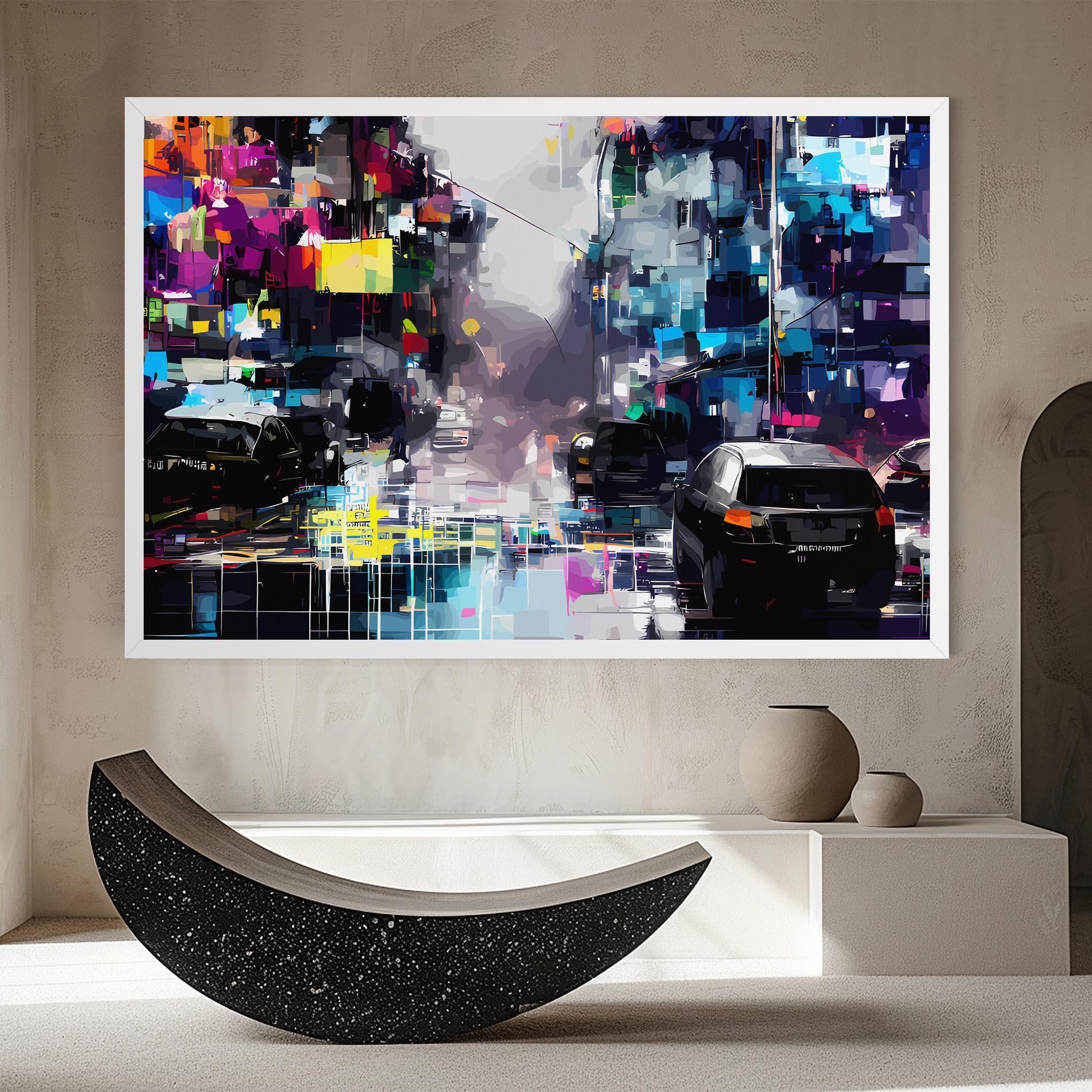 Tablou Canvas Grunge City Street mockup 8