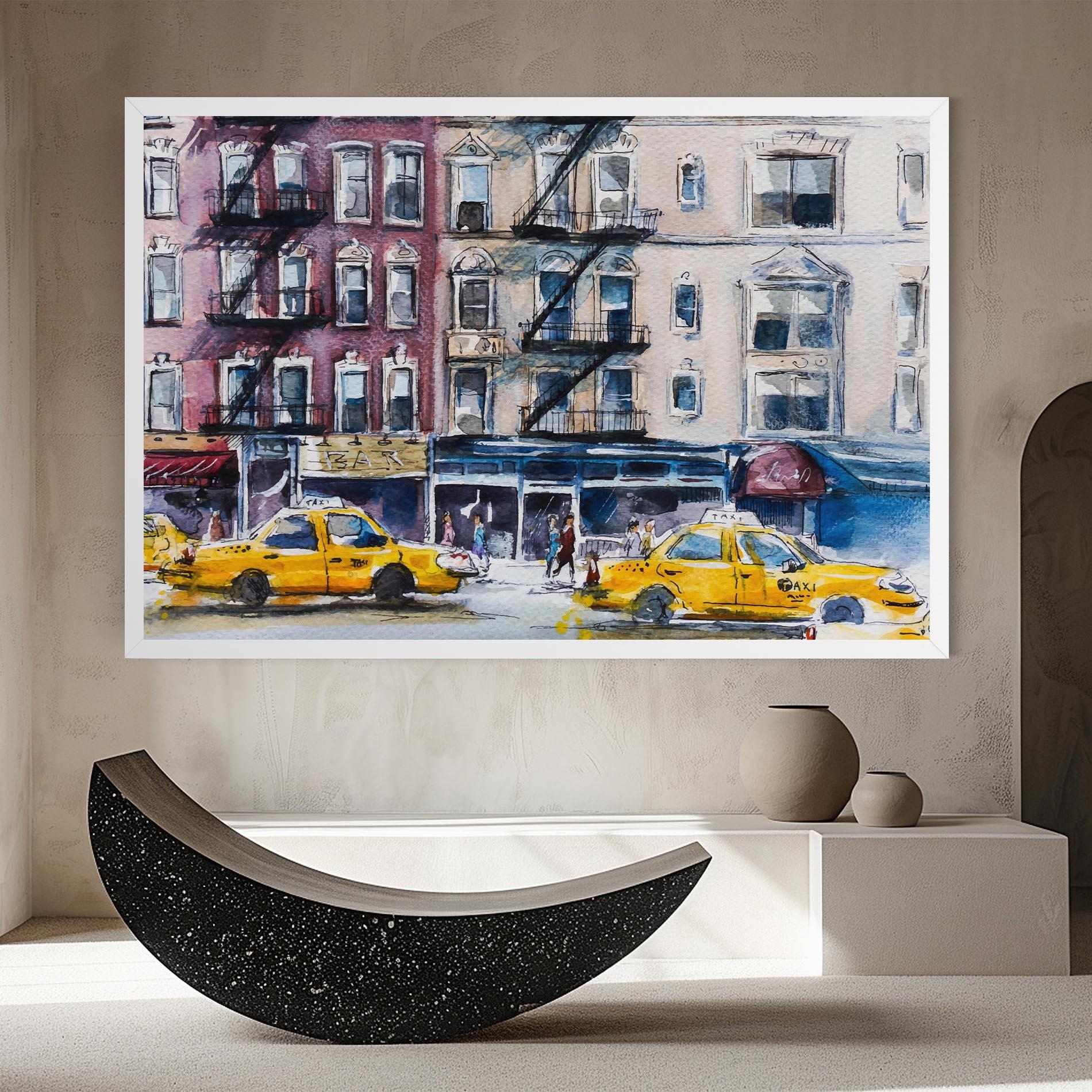 Tablou Canvas Newyork Taxi mockup 8