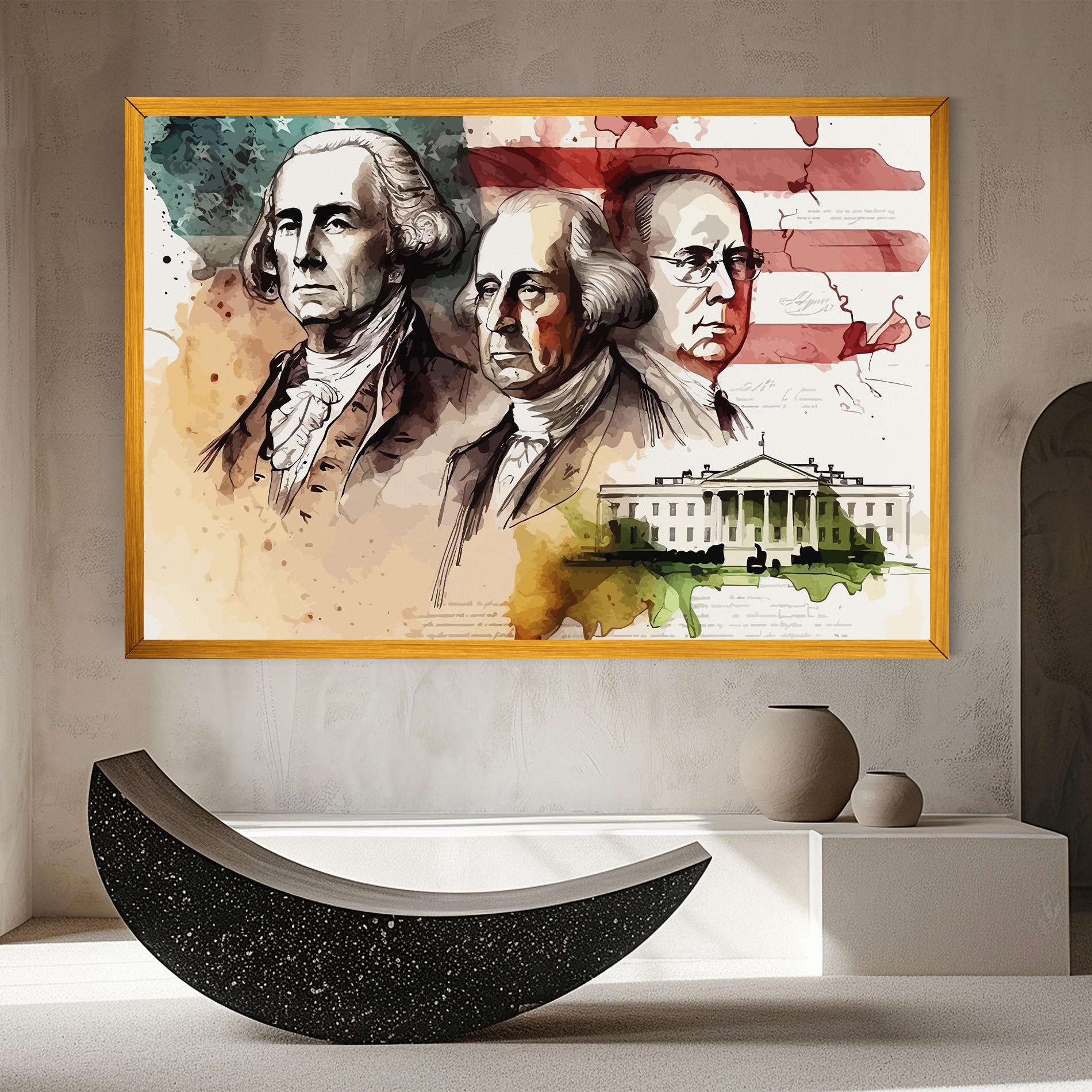 Tablou Canvas American Art Flag mockup 8