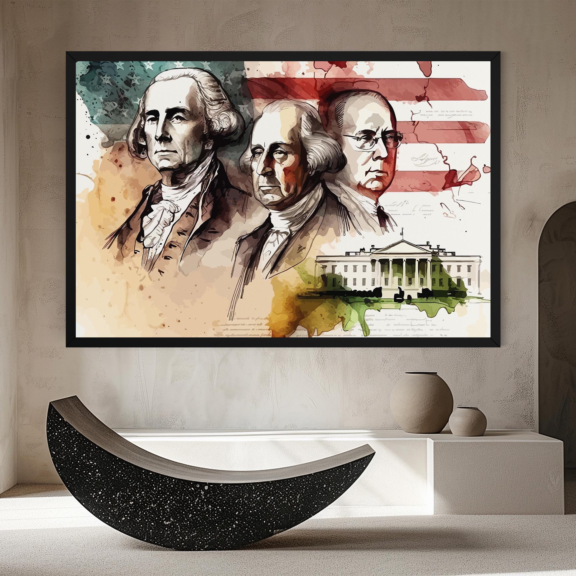 Tablou Canvas American Art Flag mockup 8