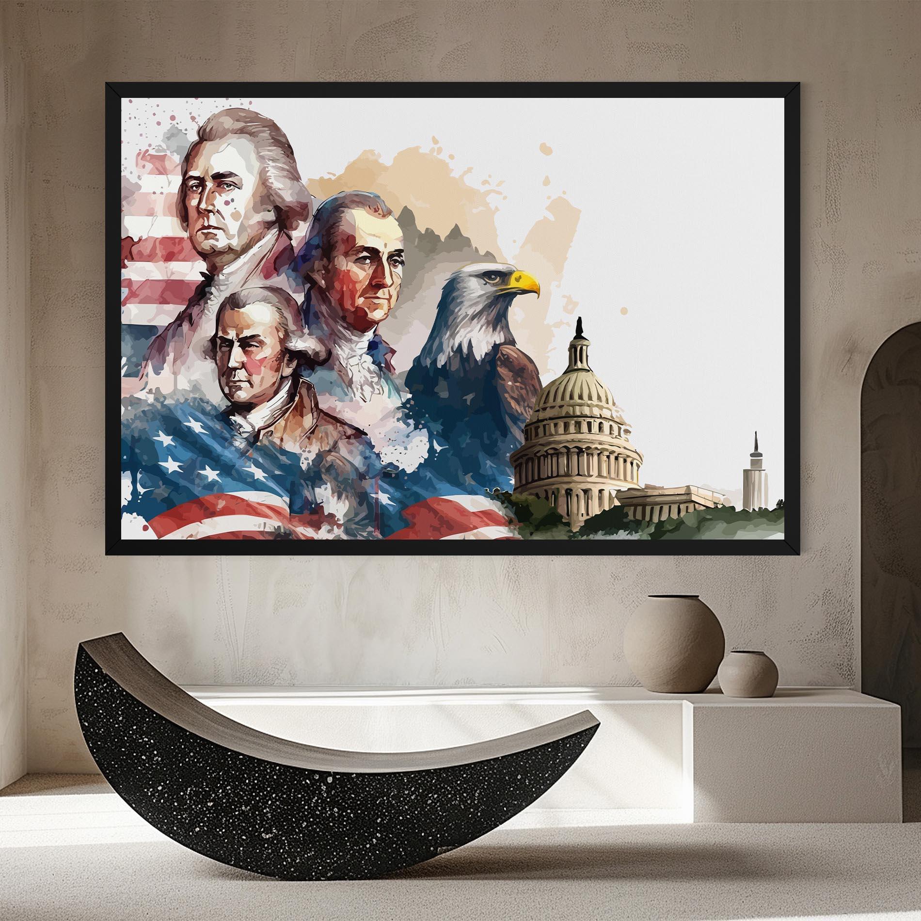 Tablou Canvas American Flag Art mockup 8