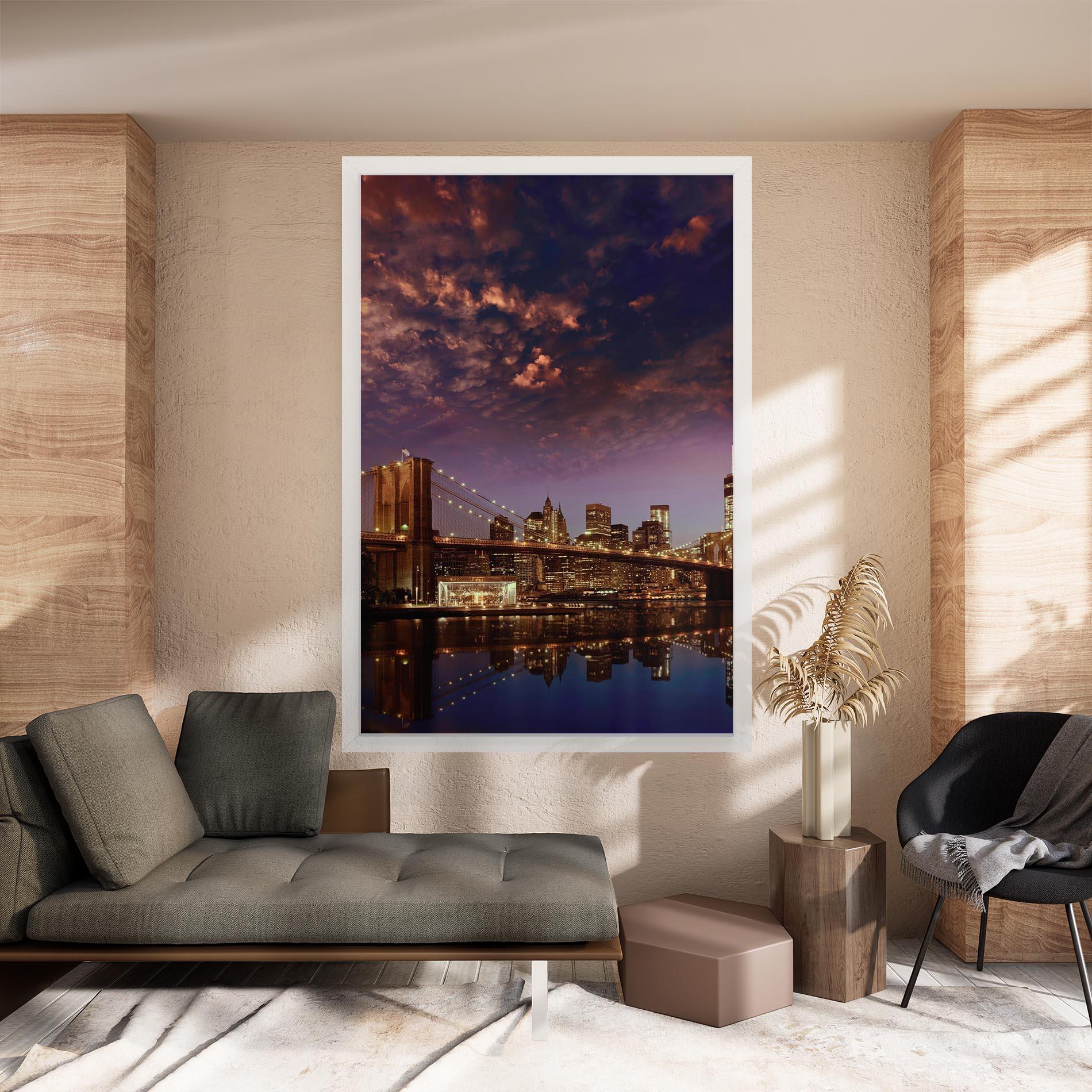 Tablou Canvas Sunset New York mockup 8