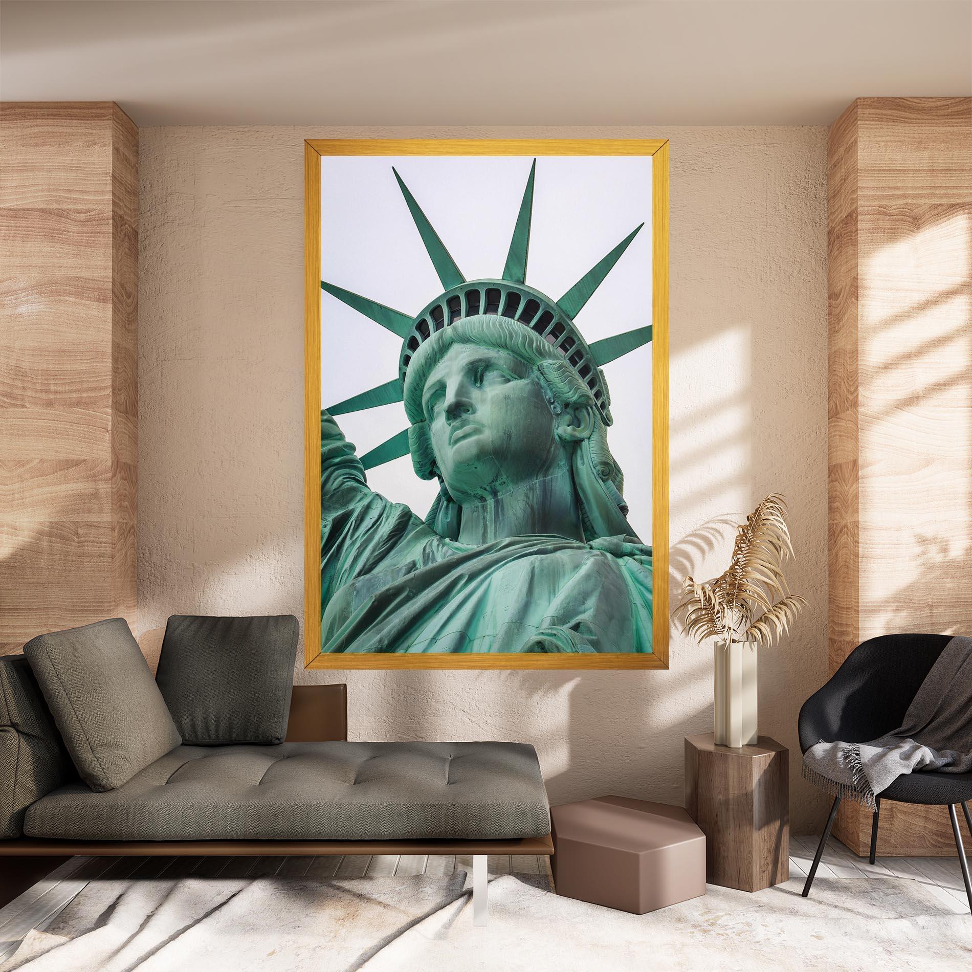 Tablou Canvas Statue Of Liberty Head mockup 8