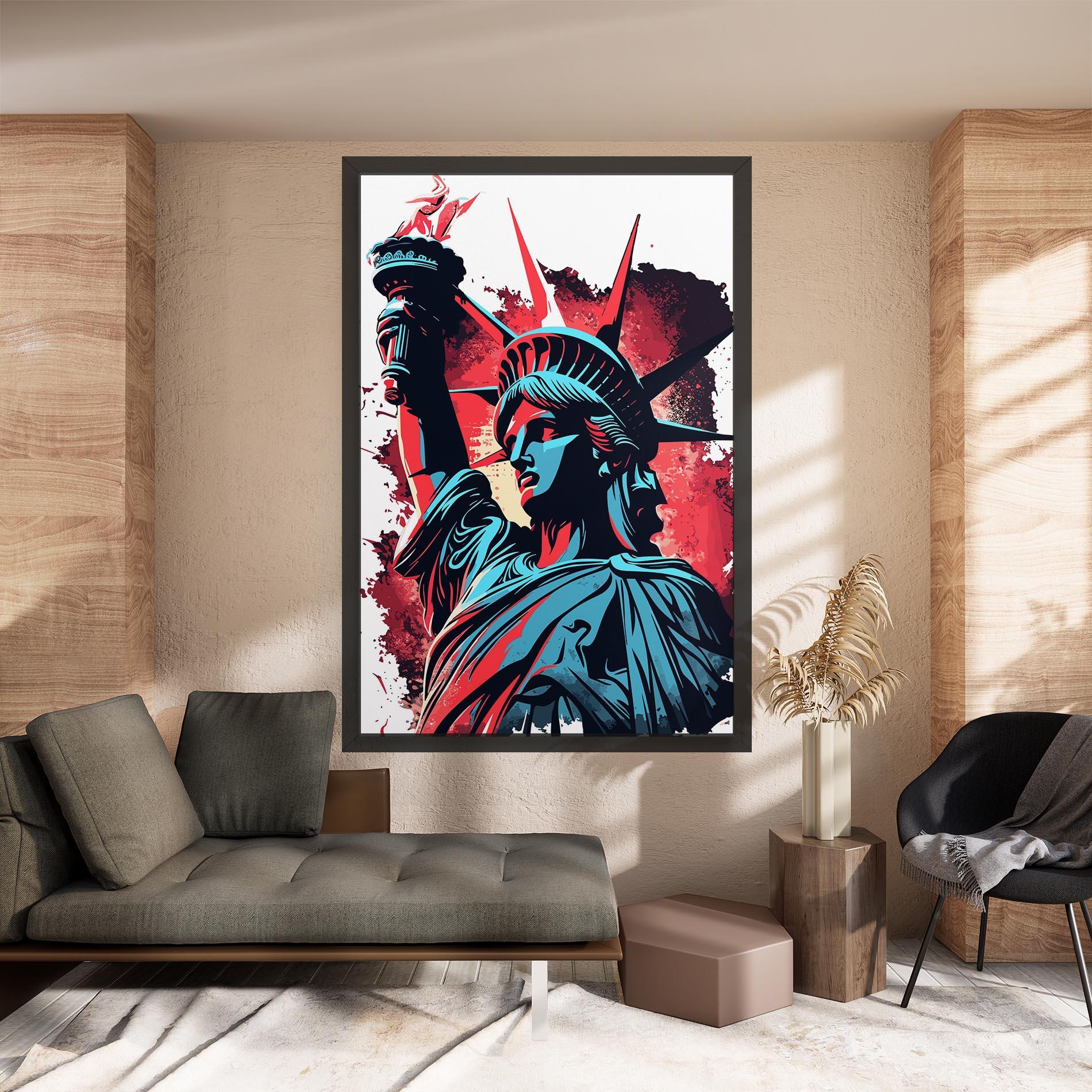 Tablou Canvas Liberty Statue Art mockup 8