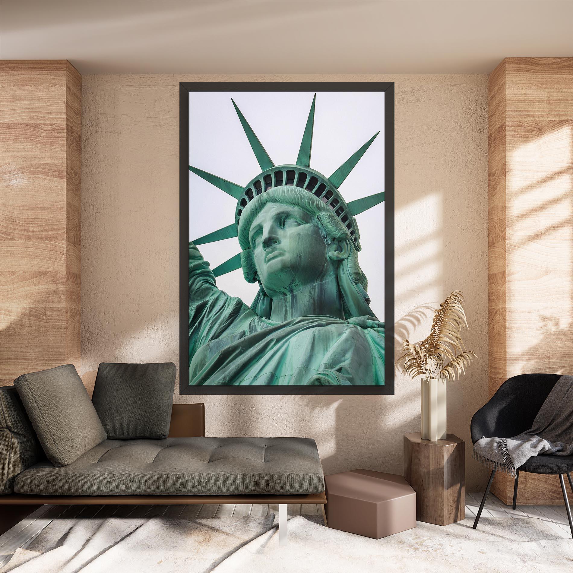 Tablou Canvas Statue Of Liberty Head mockup 8