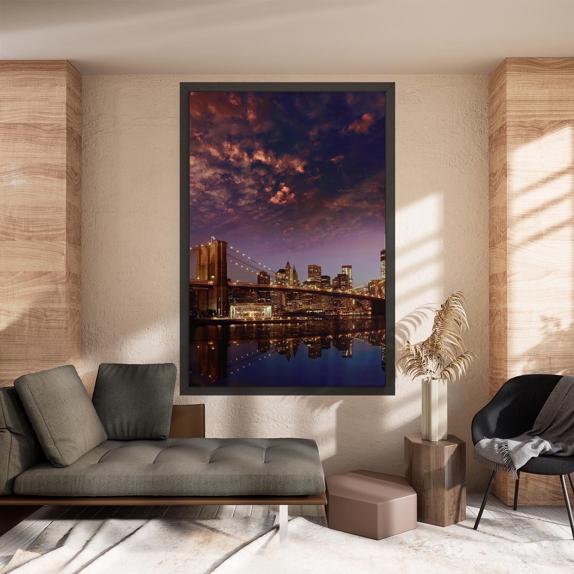 Tablou Canvas Sunset New York mockup 8