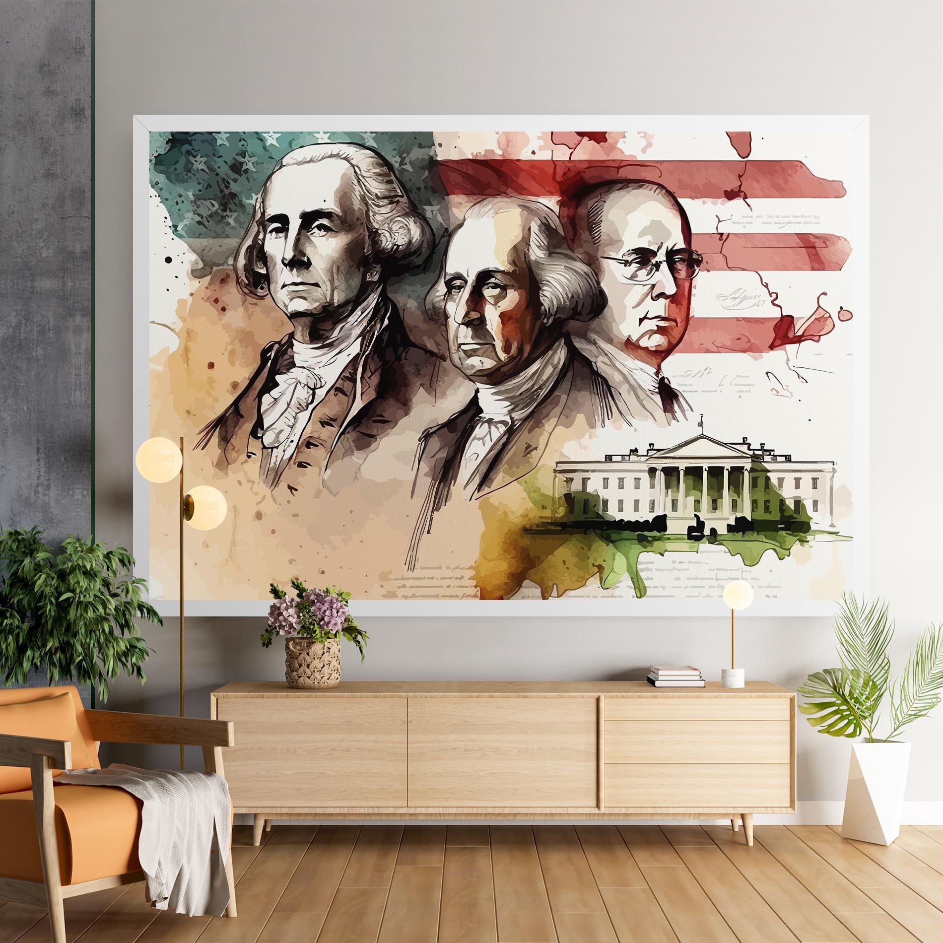 Tablou Canvas American Art Flag mockup 9