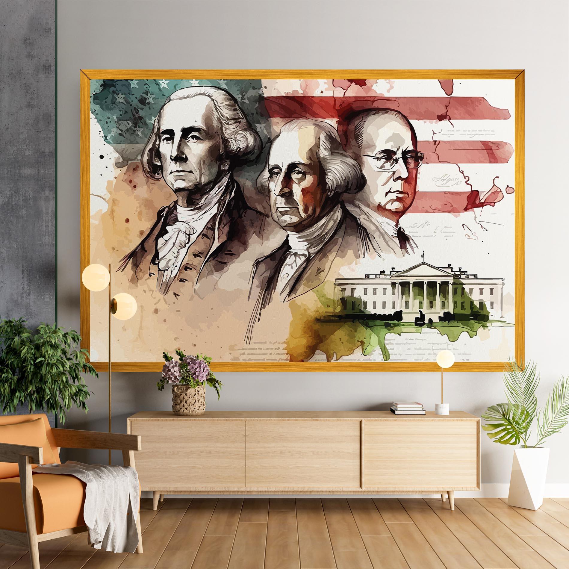 Tablou Canvas American Art Flag mockup 9